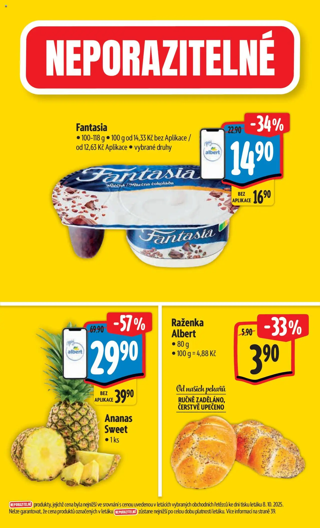 Albert leták - Hypermarket od 15.10.2025 | Strana: 3 | Produkty: Čokoláda, Ananas