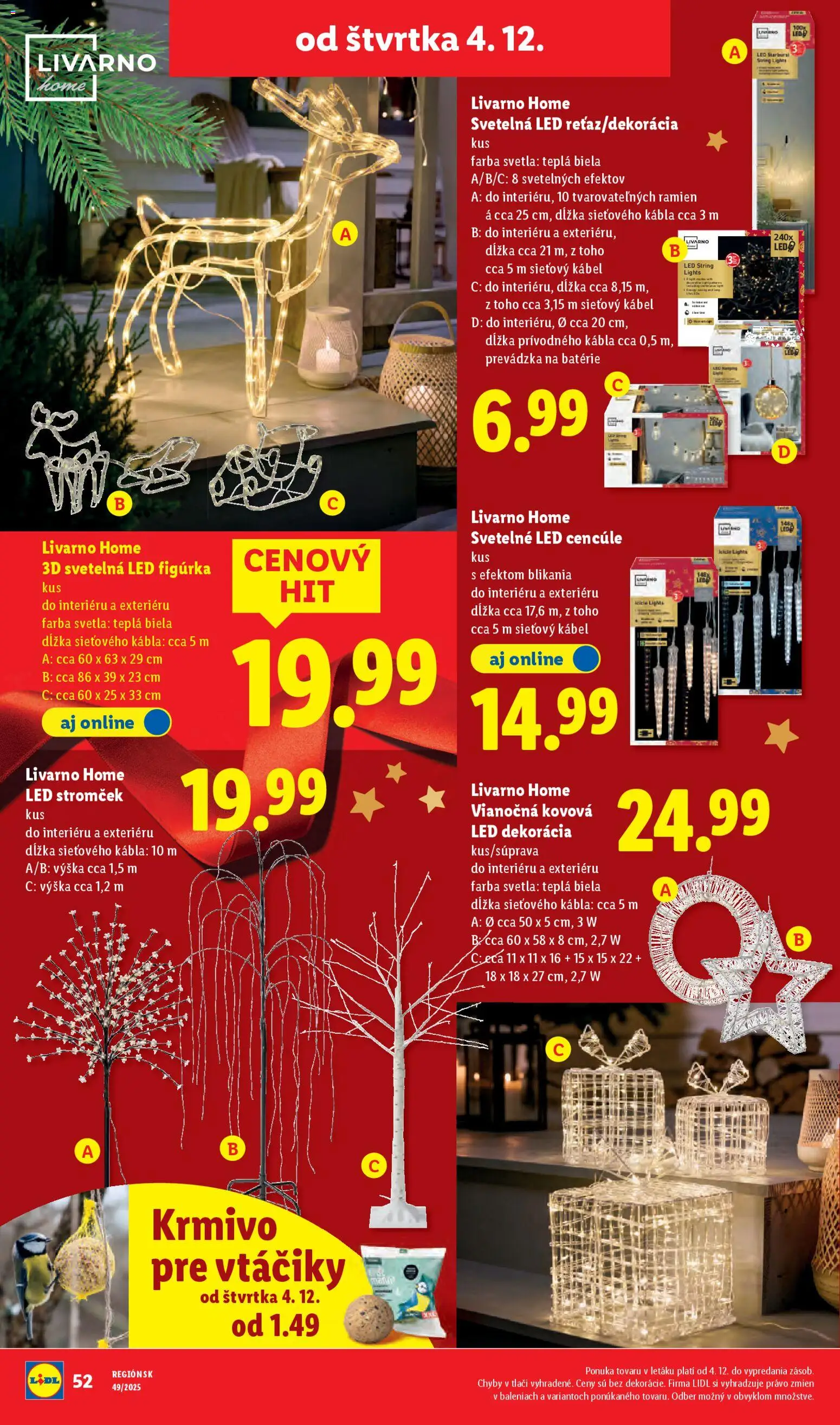 Nové Lidl akcie – leták je platný od 01.12.2025 | Strana: 91 | Produkty: Led, Kábel, Svetlá