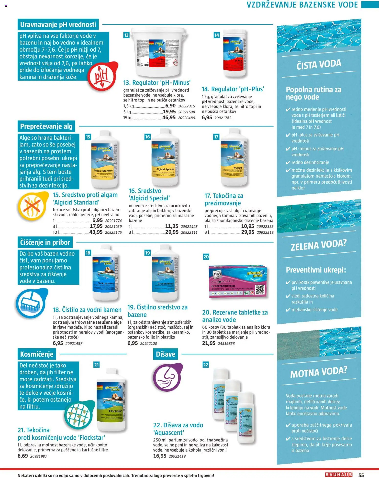 Novi Bauhaus katalog ponudbe – veljaven od 22.04.2026 | Stran: 55 | Izdelki: Pribor, Parfum, Disava, Voda