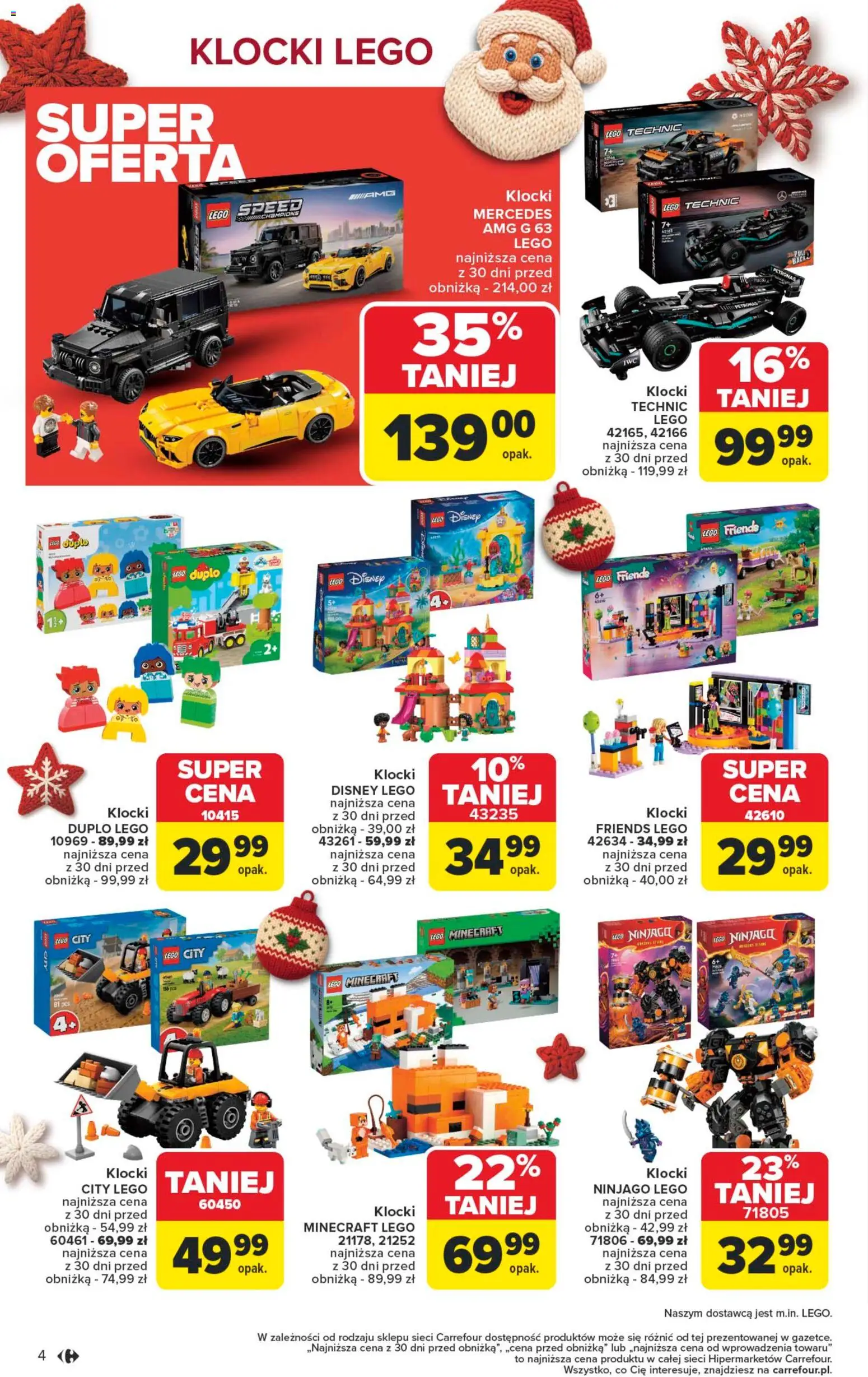 Carrefour Gazetka - Łap super okazje od 01.12.2025 | Strona: 4 | Produkty: Lego, Klocki Lego