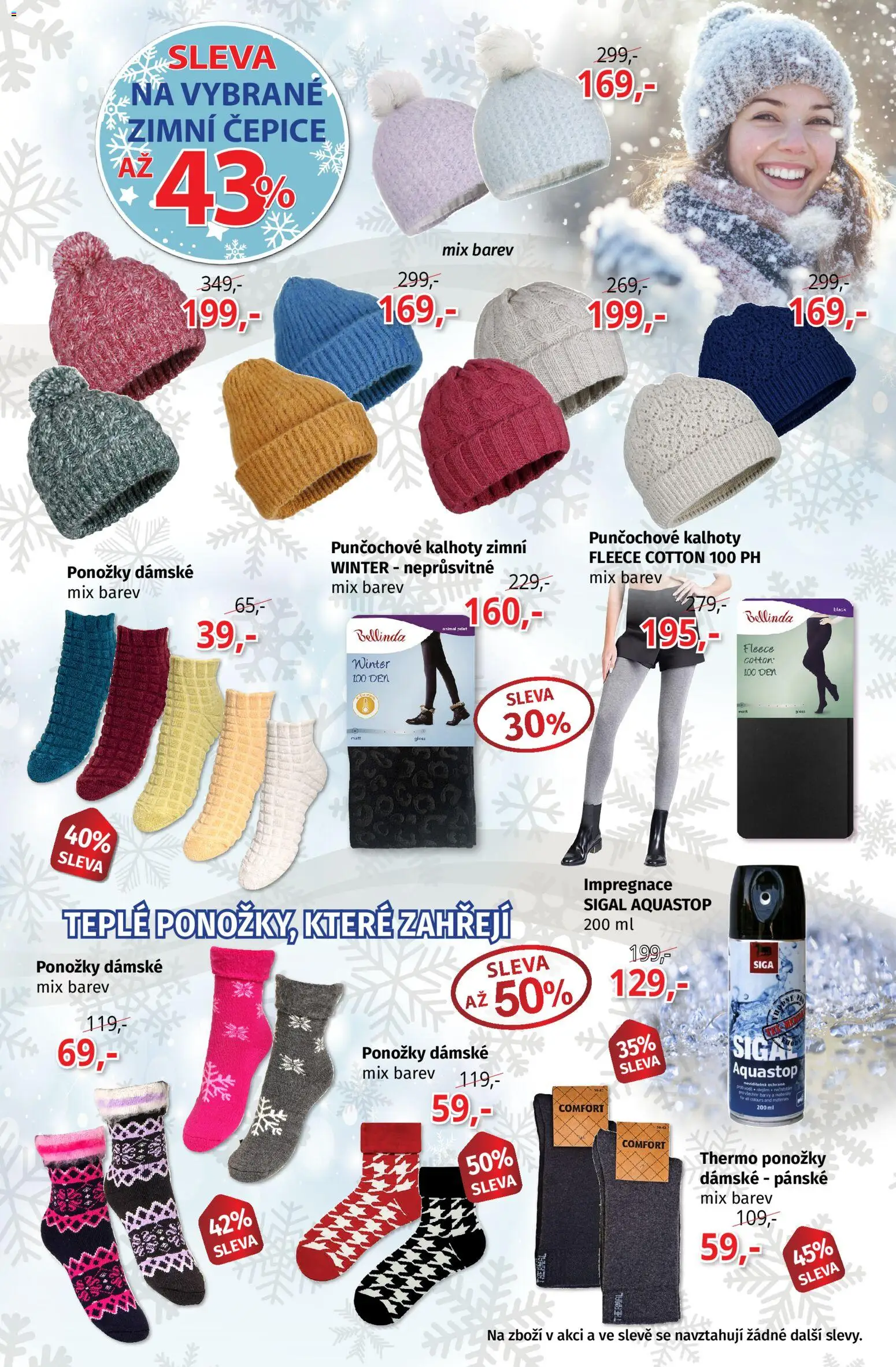 Prior - Akční Nabídka Obuvi od 12.01.2026 | Strana: 3 | Produkty: Kalhoty, Ponožky, Čepice, Barvy