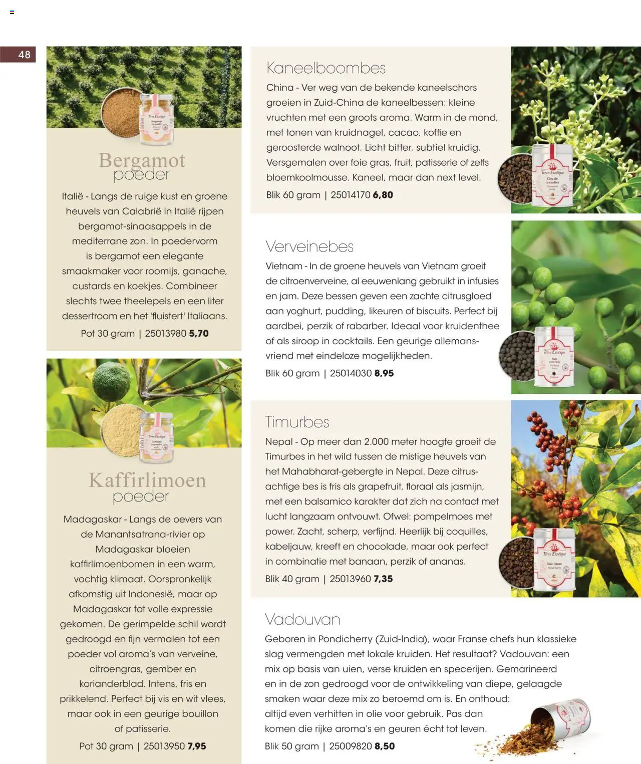 {H1} | Pagina: 48 | Producten: Olie, Koffie, Geuren, Gember