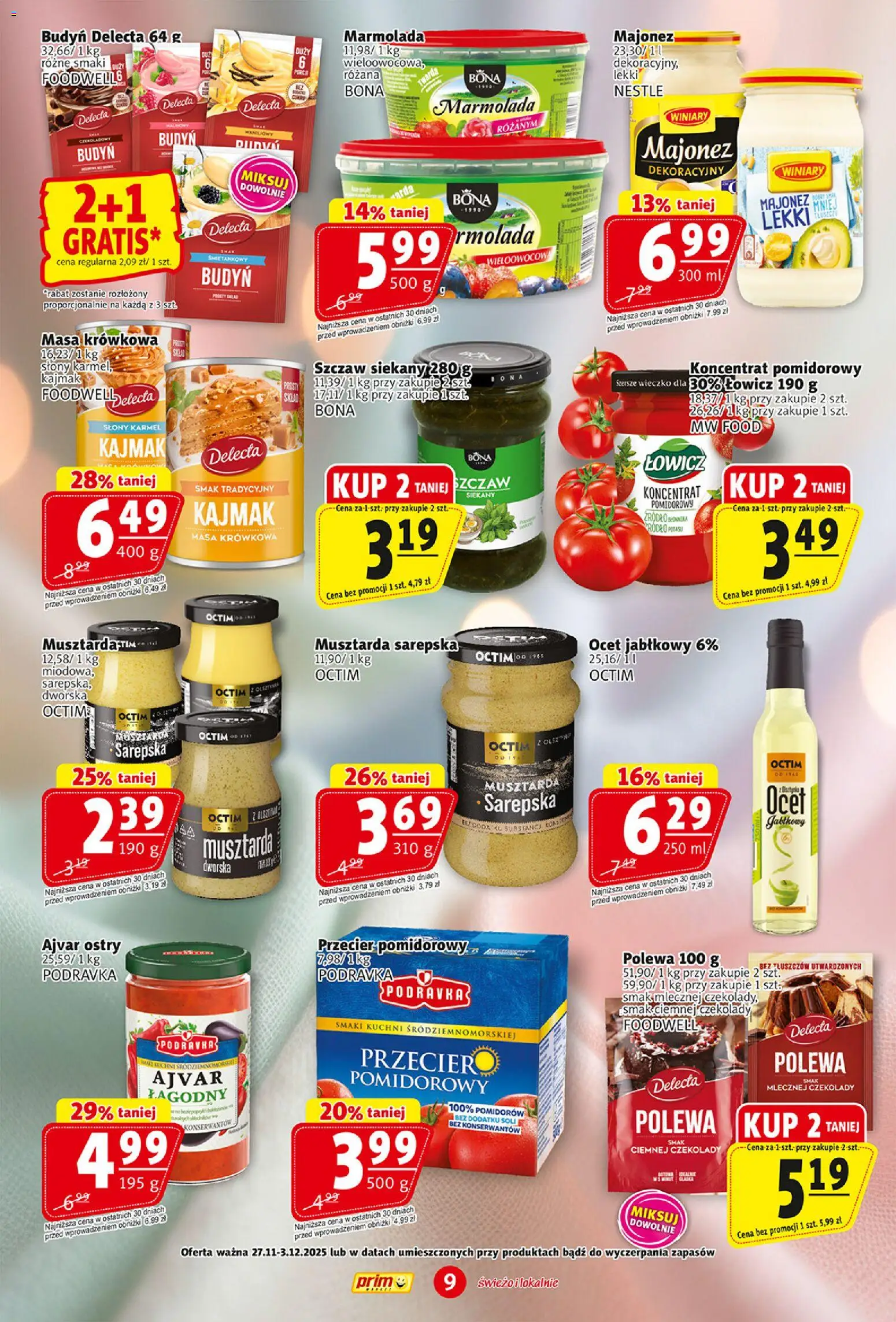 Prim Market Black Friday od 27.11.2025 | Strona: 9 | Produkty: Ocet, Kajmak, Ajvar, Majonez