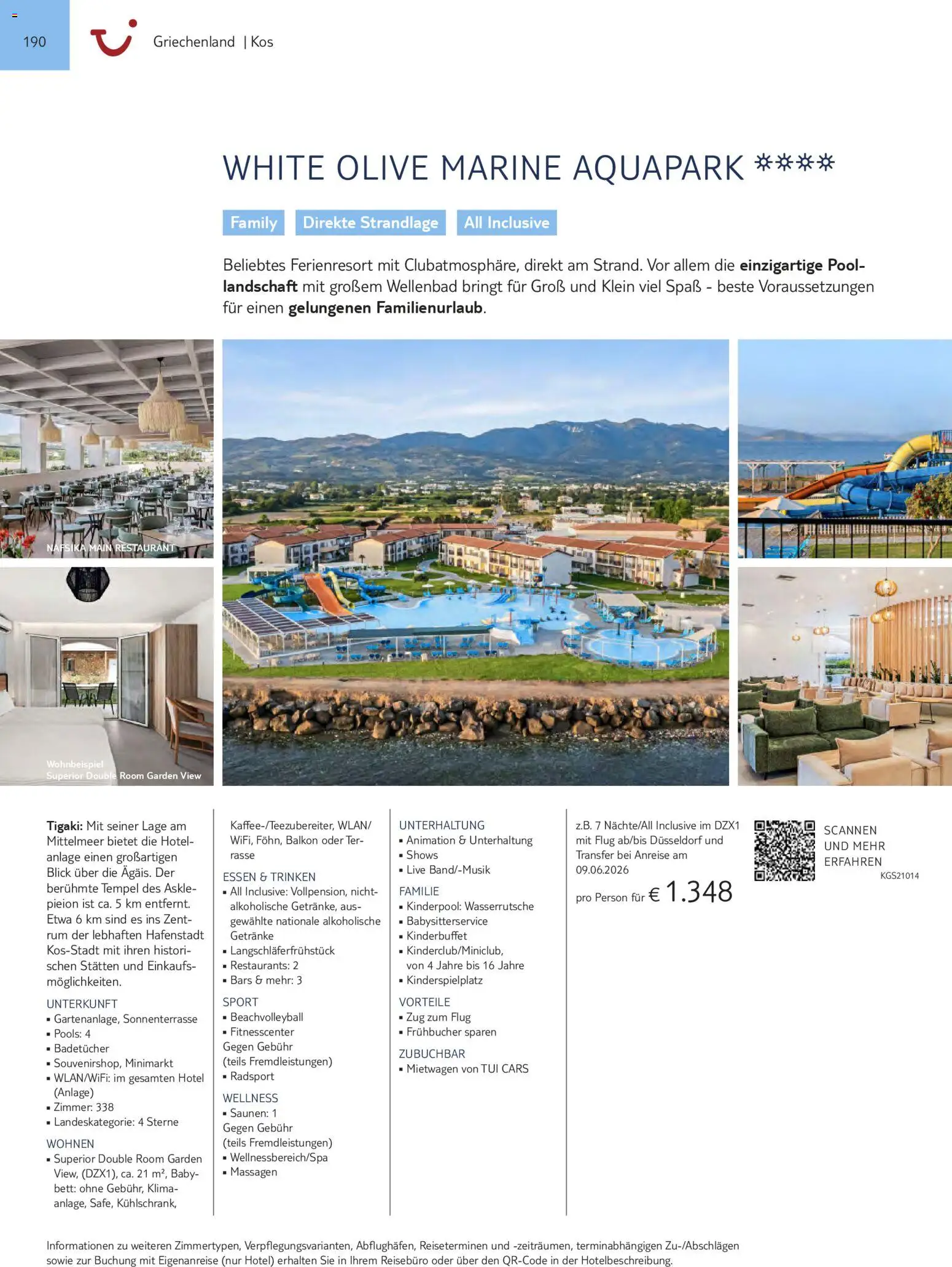 Aida  Südeuropa & Nordafrika 2026/27 – gültig ab 01.01.2026 | Seite: 190 | Produkte: Bett, Rum