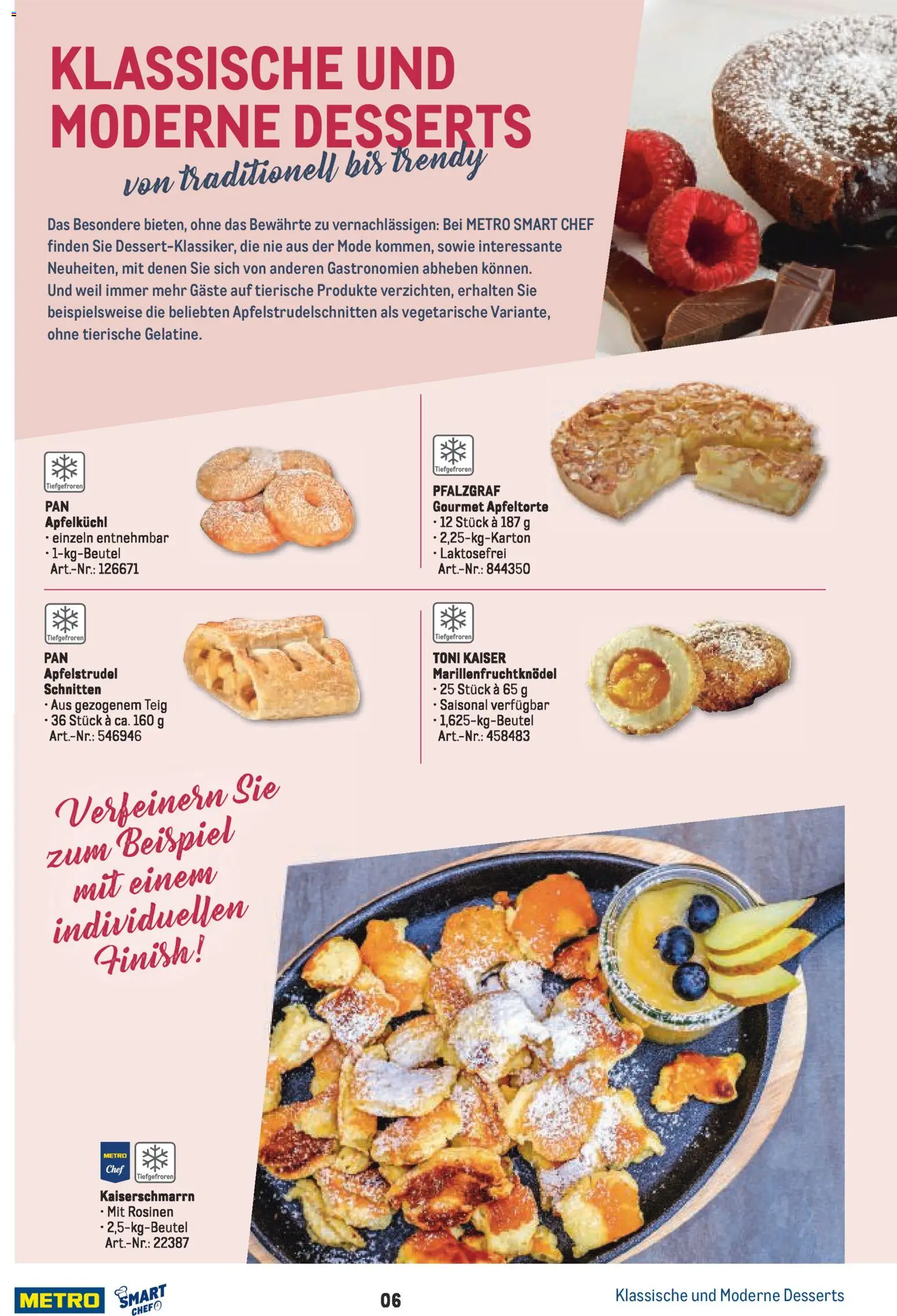 Metro Smart Chef Desserts – gültig ab 01.01.2026 | Seite: 6 | Produkte: Finish, Rosinen