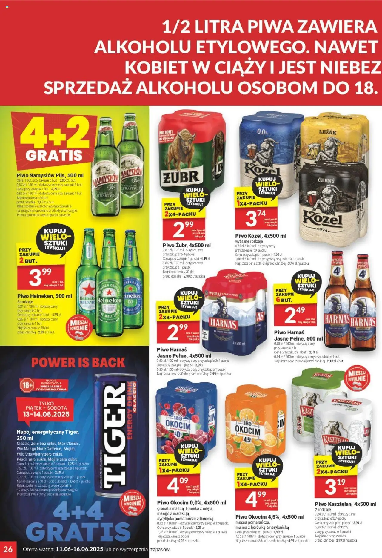 Twój Market Gazetka od 11.06.2025 | Strona: 26 | Produkty: Mango, Limonka, Malina, Heineken