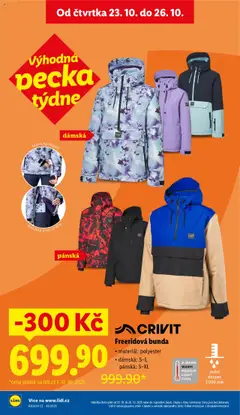 Náhled letáku CRIVIT Freeridová bunda, materiál: polyester, dámská: S-L, pánská: S-XL, vodní sloupec 3000 mm od 23.10.2025 | Strana: 6