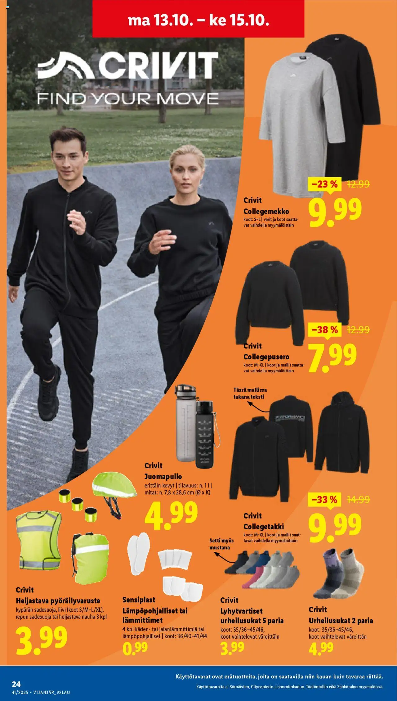 Lidl tarjoukset – voimassa 09.10.2025 alkaen | Sivu: 32 | Tuotteet: Nauha, Liivi
