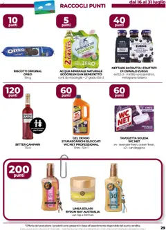 Volantino COOP del 17.07.2025 | Pagina: 29 | Prodotti: Acqua, Frutta, Acqua minerale, WC