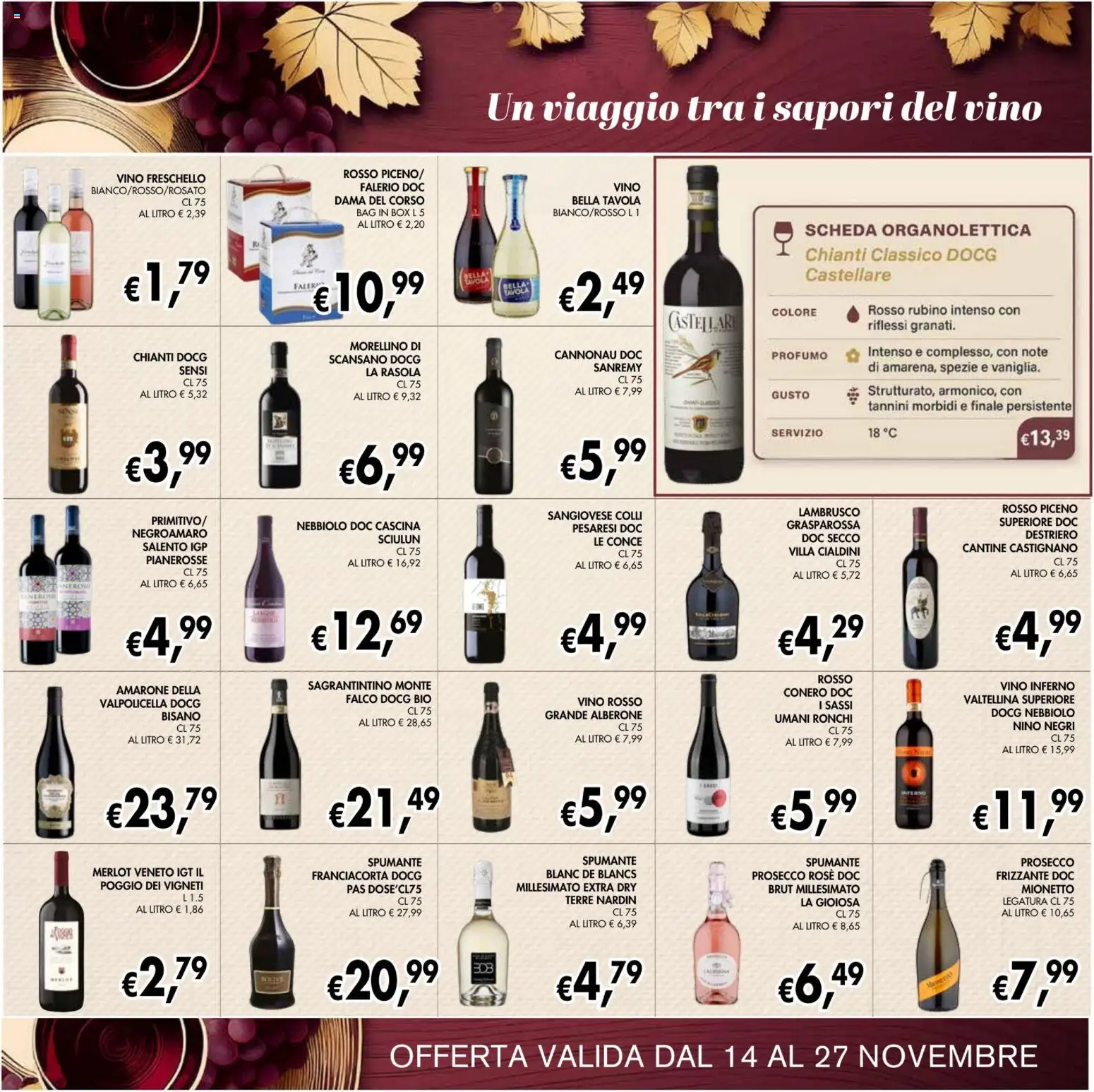 Volantino Coal del 14.11.2025 | Pagina: 21 | Prodotti: Prosecco, Vino, Spumante, Profumo