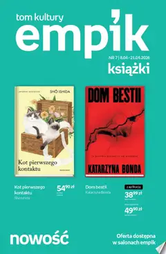 Pogląd oferty "Empik promocje - Tom kultury Książki" - ważna od 08.04.2026