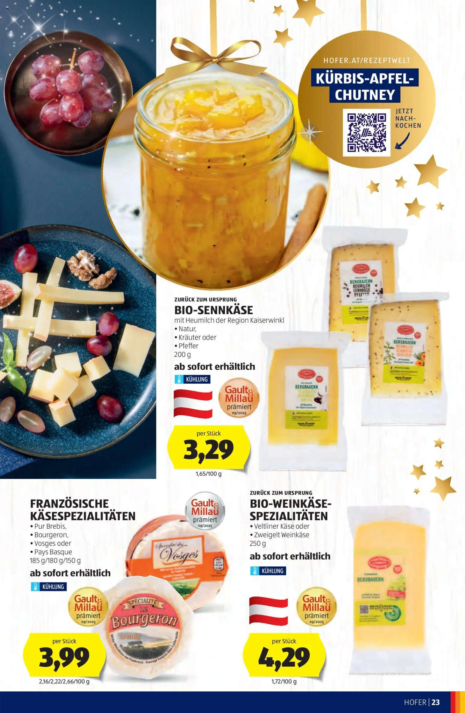 Hofer Weihnachtskatalog gültig ab 05.11.2025 | Seite: 23 | Produkte: Pfeffer, Käse