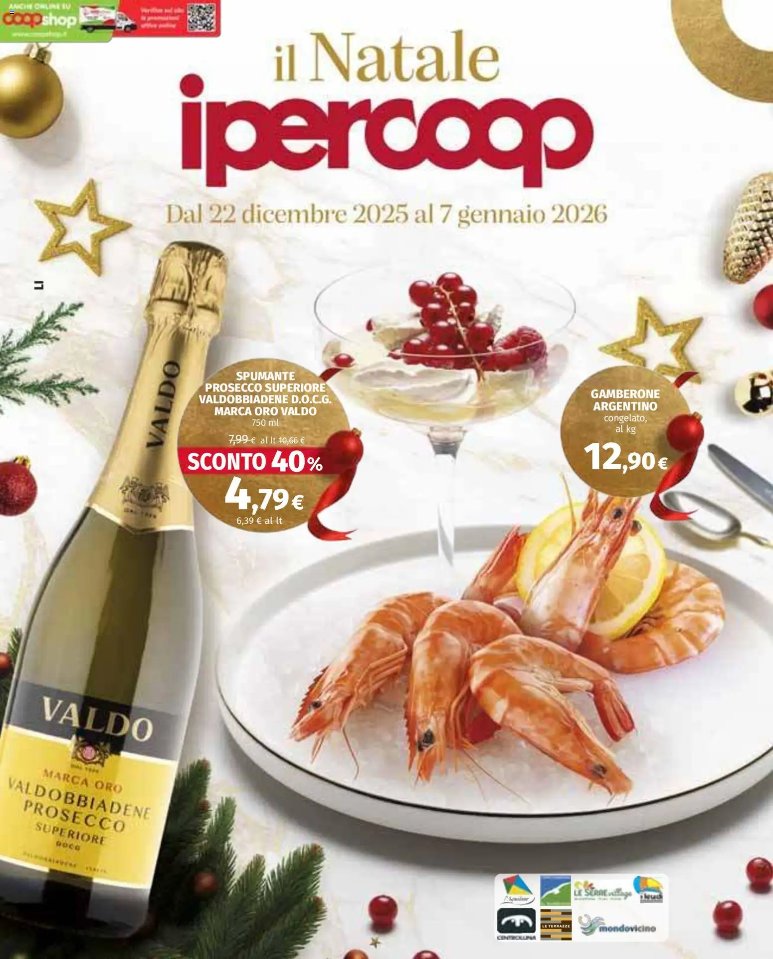 Volantino Ipercoop del 22.12.2025 | Pagina: 1 | Prodotti: Prosecco, Spumante