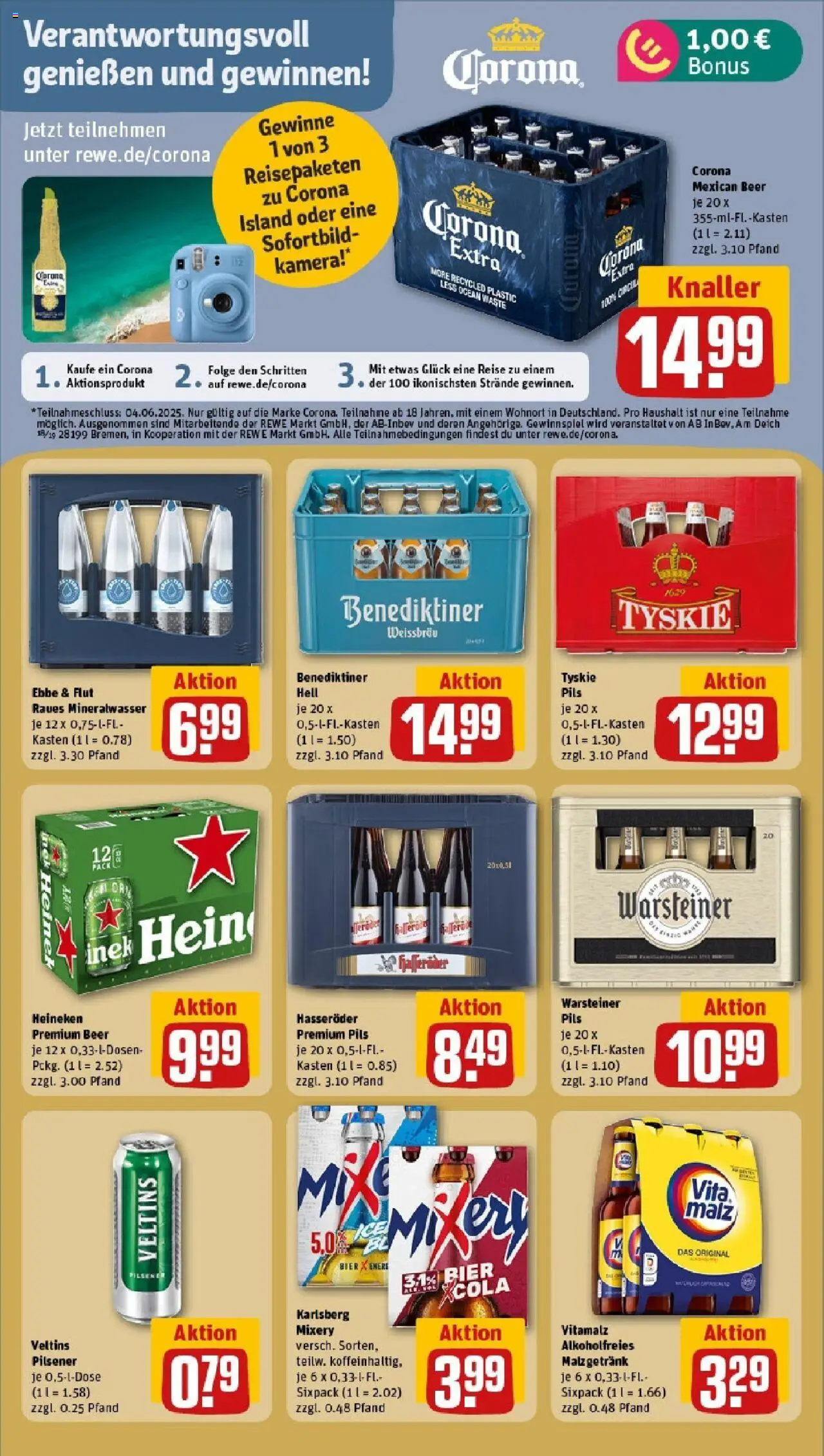 Rewe prospekt Vetschau	 - gültig ab dem 25.05.2025 | Seite: 21 | Produkte: Tyskie, Bier, Pils, Veltins