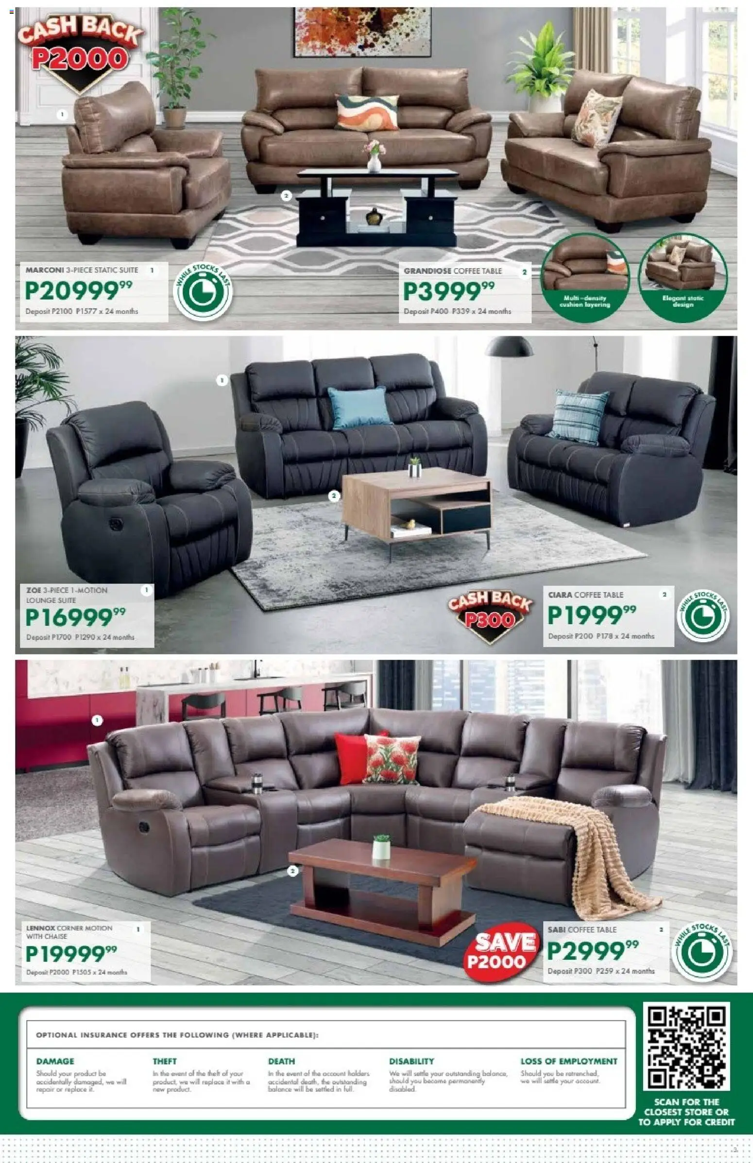 New Beares catalogue – valid from 13.04.2026 | Page: 3 | Products: Cushion, Coffee table, Lounge suite, Coffee