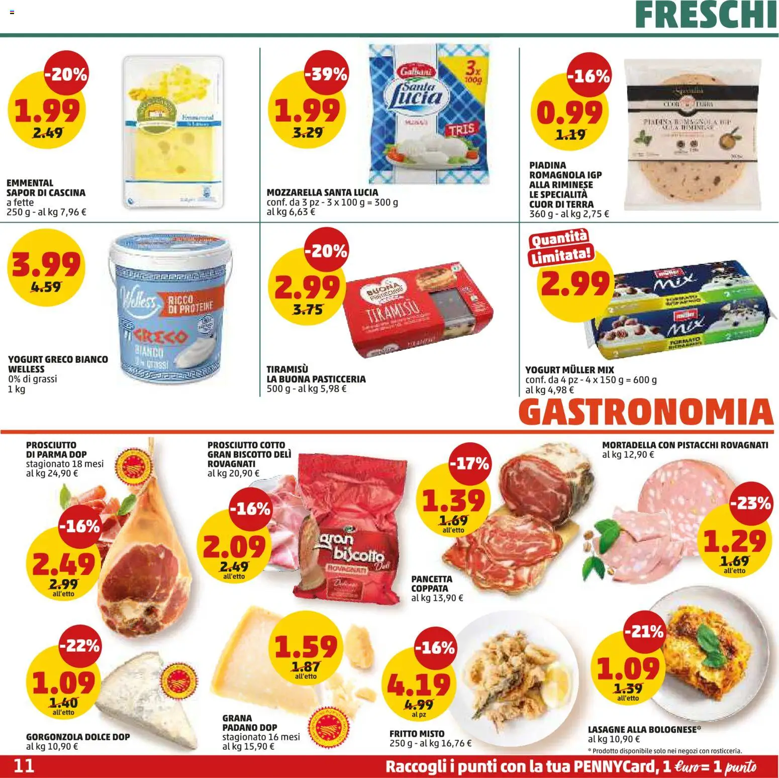 Volantino PENNY del 26.03.2026 | Pagina: 11 | Prodotti: Yogurt greco, Prosciutto Cotto, Yogurt, Pistacchi