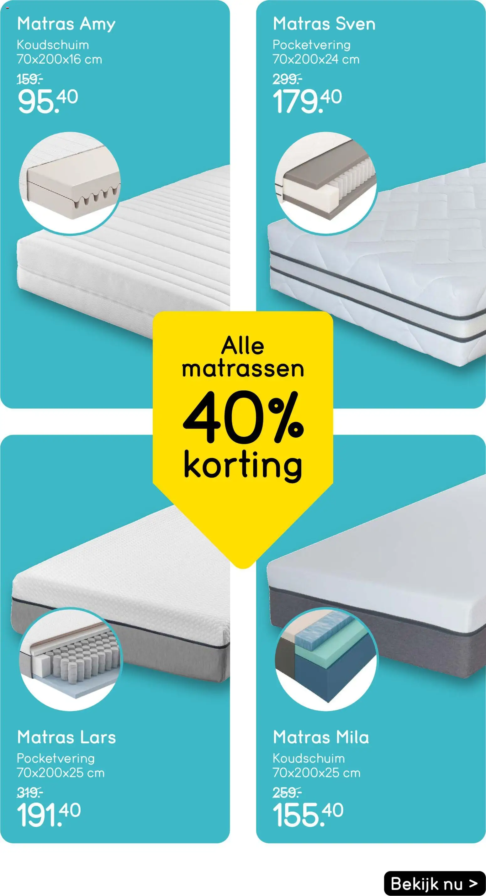 {H1} | Pagina: 10 | Producten: Matras