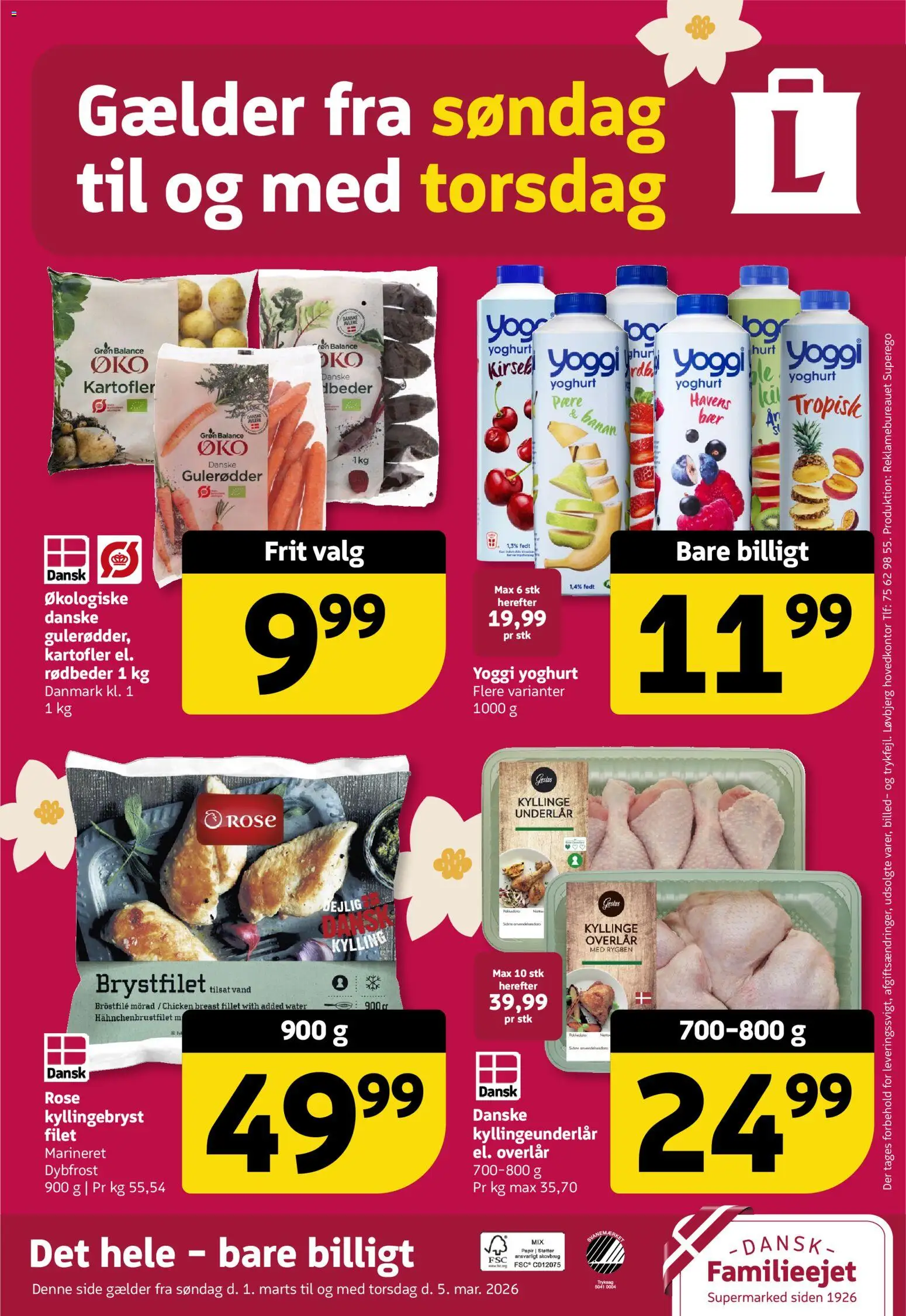 Løvbjerg tilbudsavis – gyldig fra 27.02.2026 | Side: 32 | Produkter: Yoghurt, Rødbeder, Gulerødder, Kartofler