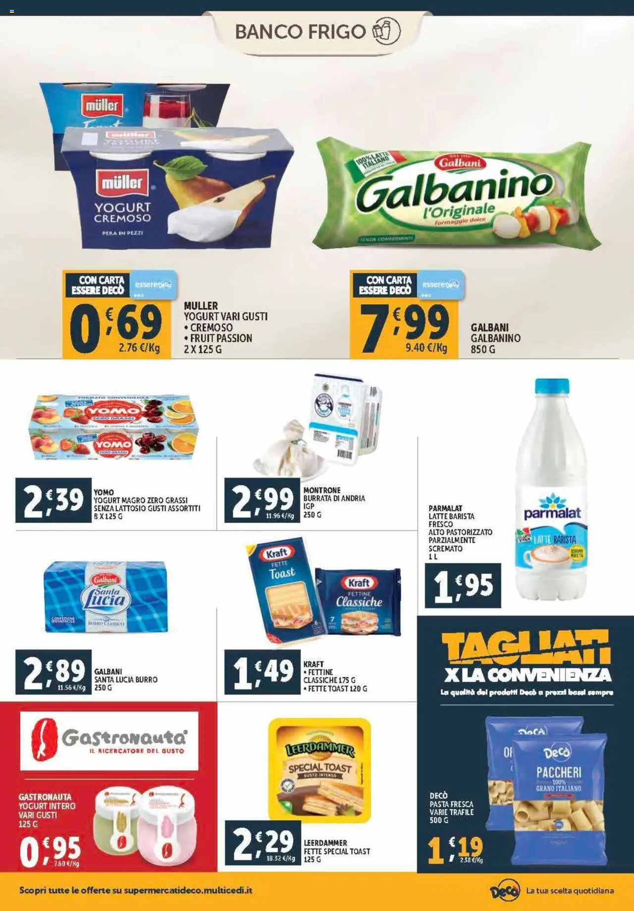 Volantino Decò del 12.09.2025 | Pagina: 6 | Prodotti: Burro, Pasta, Pera, Burrata