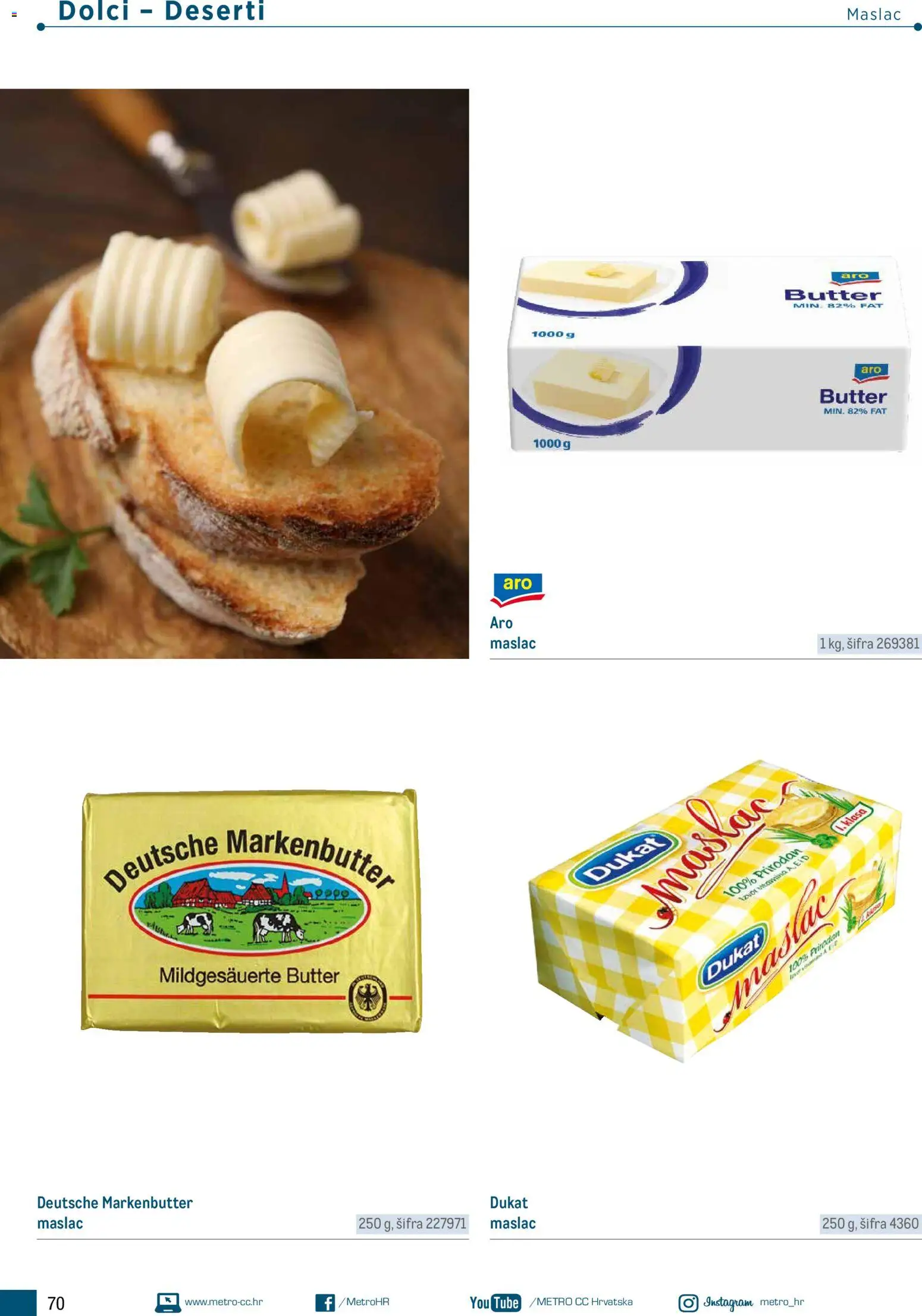 Metro katalog | vrijedi od 05.03.2026 | Stranica: 70 | Proizvodi: Maska, Maslac