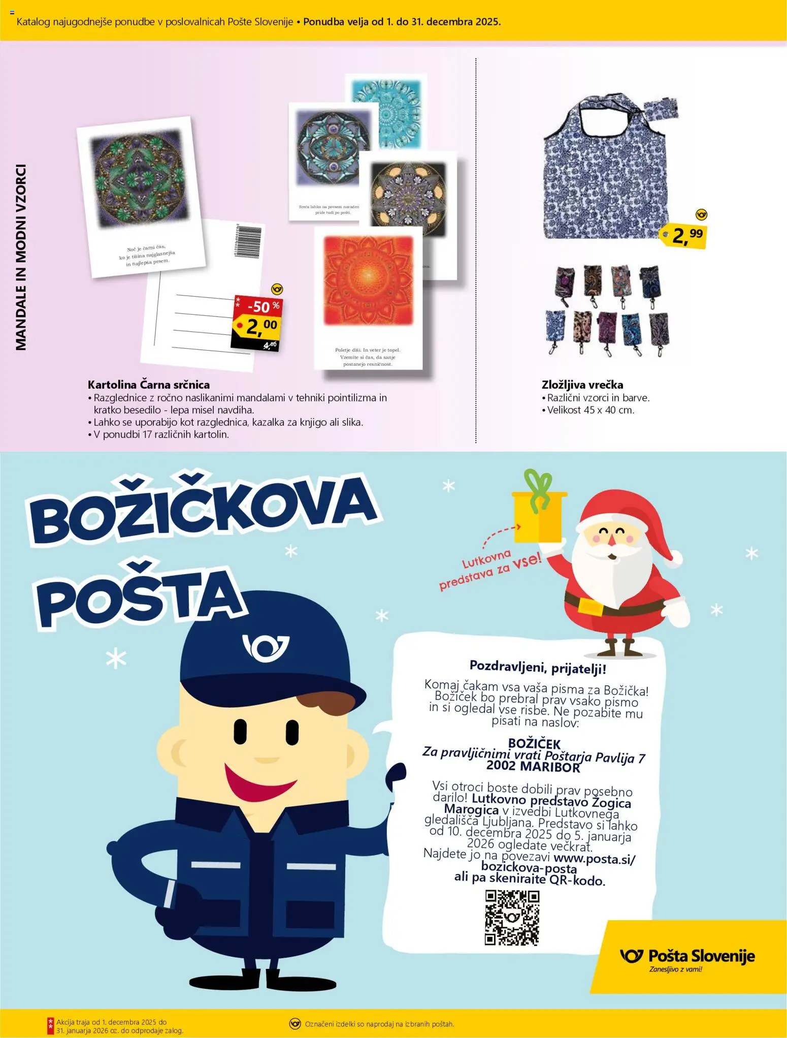 Novi Pošta Slovenije katalog ponudbe – veljaven od 01.12.2025 | Stran: 14