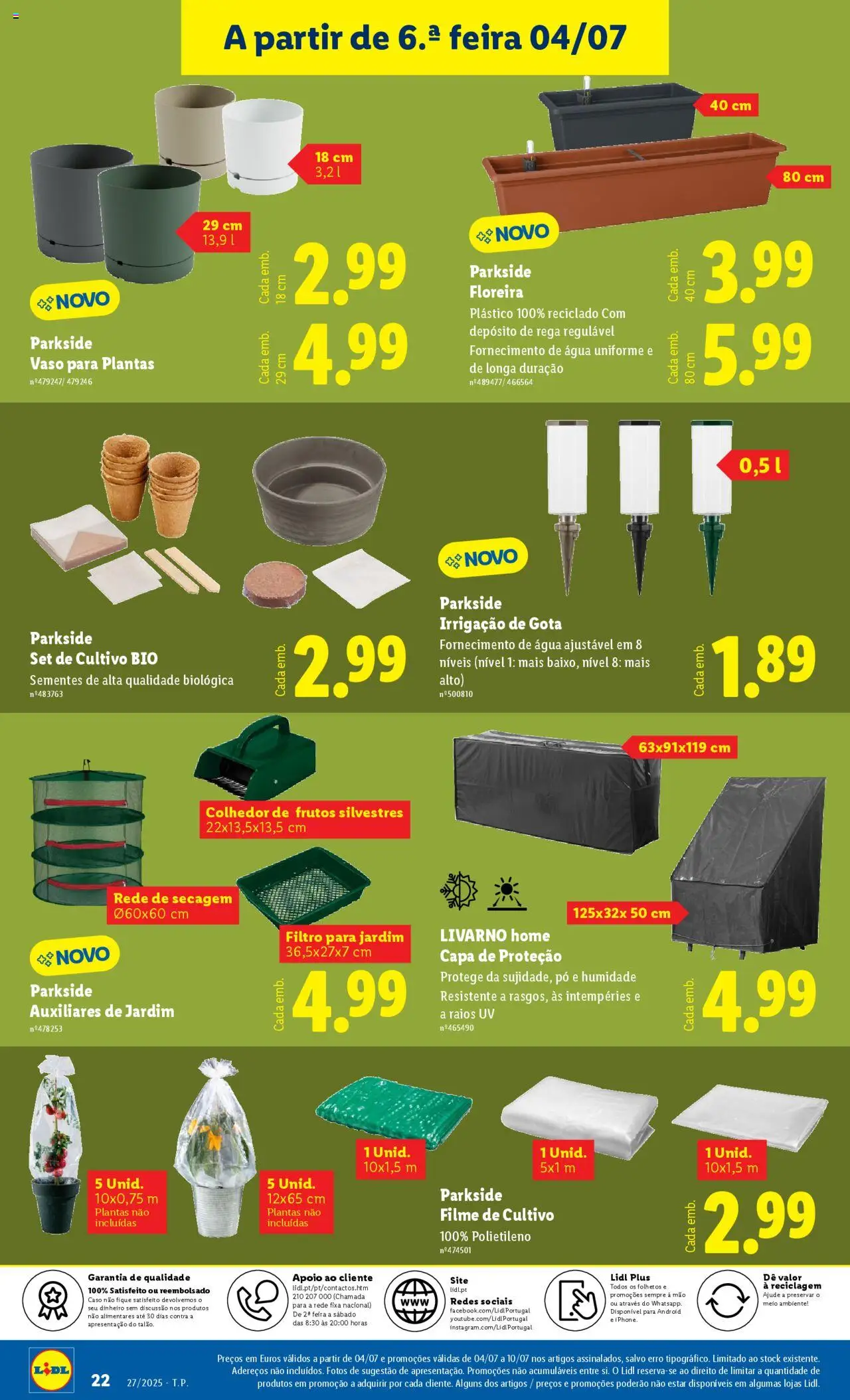 Lidl Novidades │ válido de 30.06.2025 | Página: 22 | Produtos: Agua, Pó, Vaso