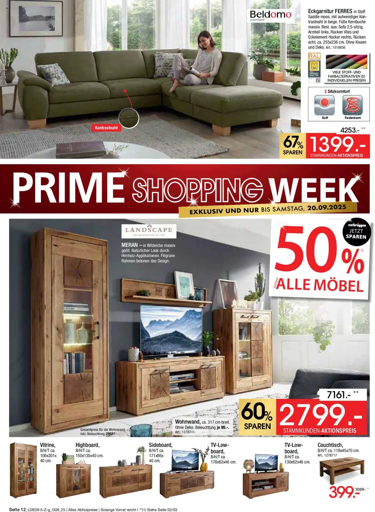 Zurbrüggen - Prime Shopping Week – gültig ab 14.09.2025 | Seite: 12 | Produkte: Hocker, Kissen, Sofa