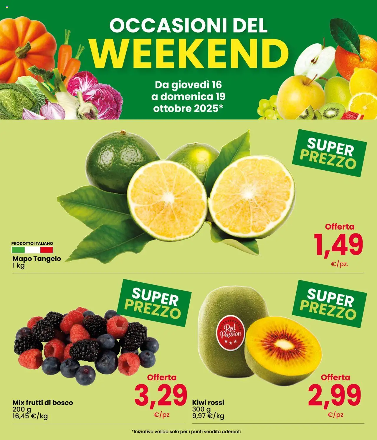 Volantino Interspar del 16.10.2025 | Pagina: 2 | Prodotti: Kiwi