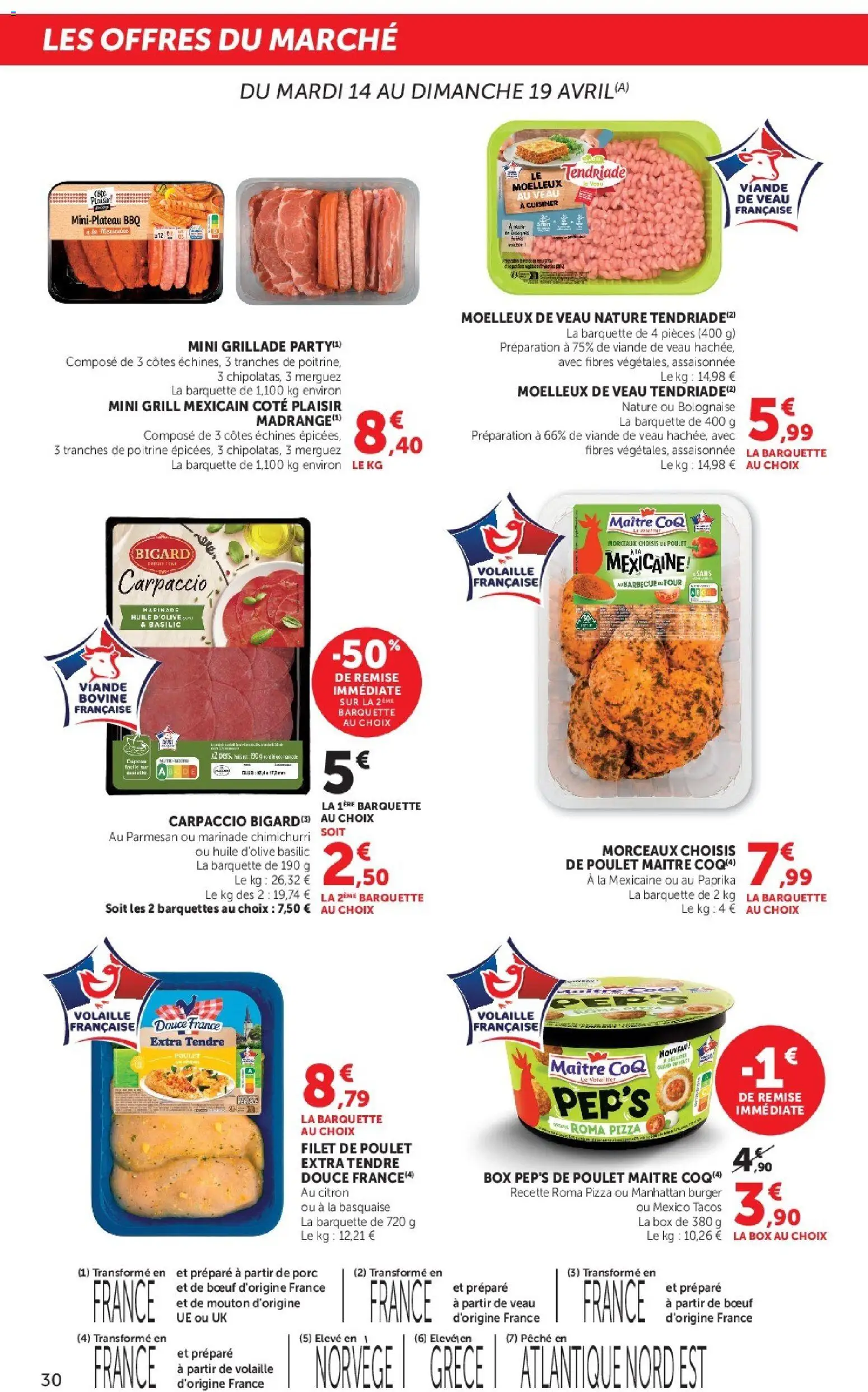 {H1} | Page: 30 | Produits: Citron, Four, Viande, Pizza