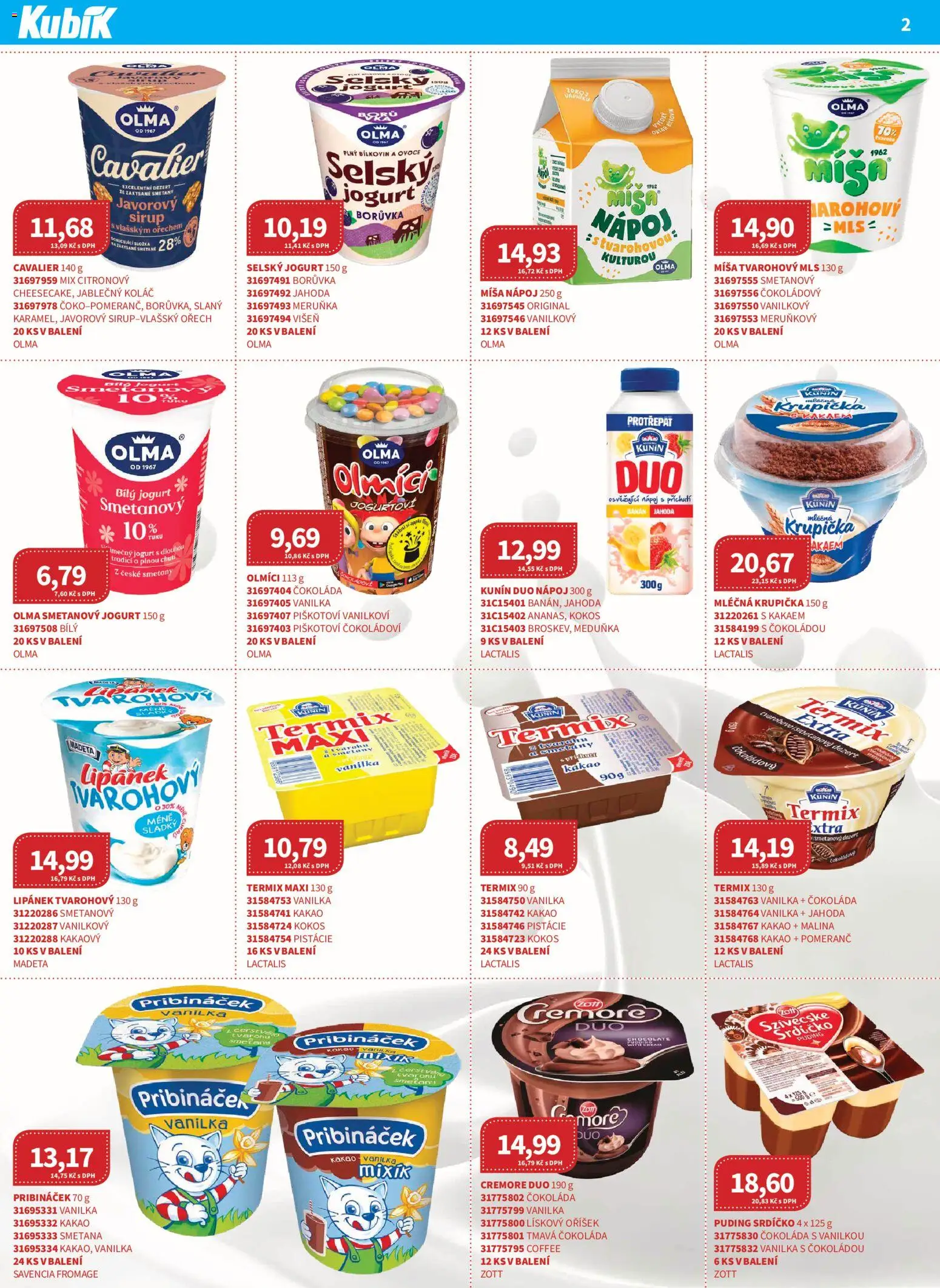 Kubík leták - Velkoobchod 02/2026 od 01.02.2026 | Strana: 2 | Produkty: Ovoce, Čokoláda, Pistácie, Sirup