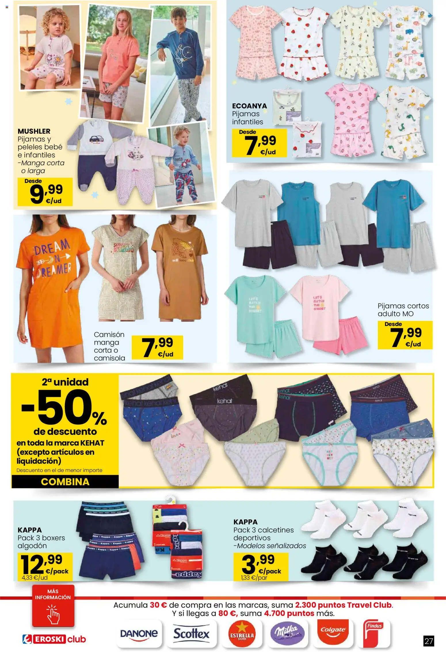 Eroski - Qué planazo │ válido desde el 26.03.2026 | Página: 27 | Productos: Boxers, Peleles, Camisón