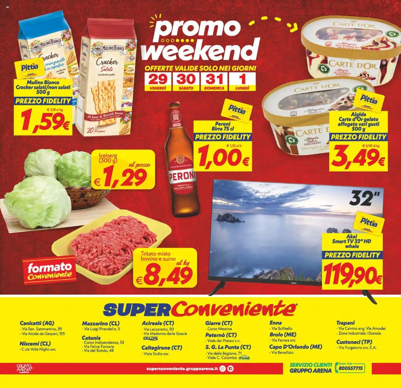 Volantino SuperConveniente del 22.08.2025 | Pagina: 20 | Prodotti: Bovino, Cioccolato, Gelato, Amarena