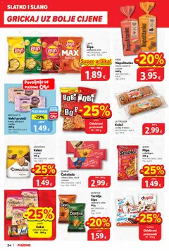 Katalog Plodine - Pregled kataloga iz trgovine Plodine, vrijedi od 11.03.2026 | Stranica: 34 | Proizvodi: Keksi, Čokolada, Lješnjak, Napolitanke