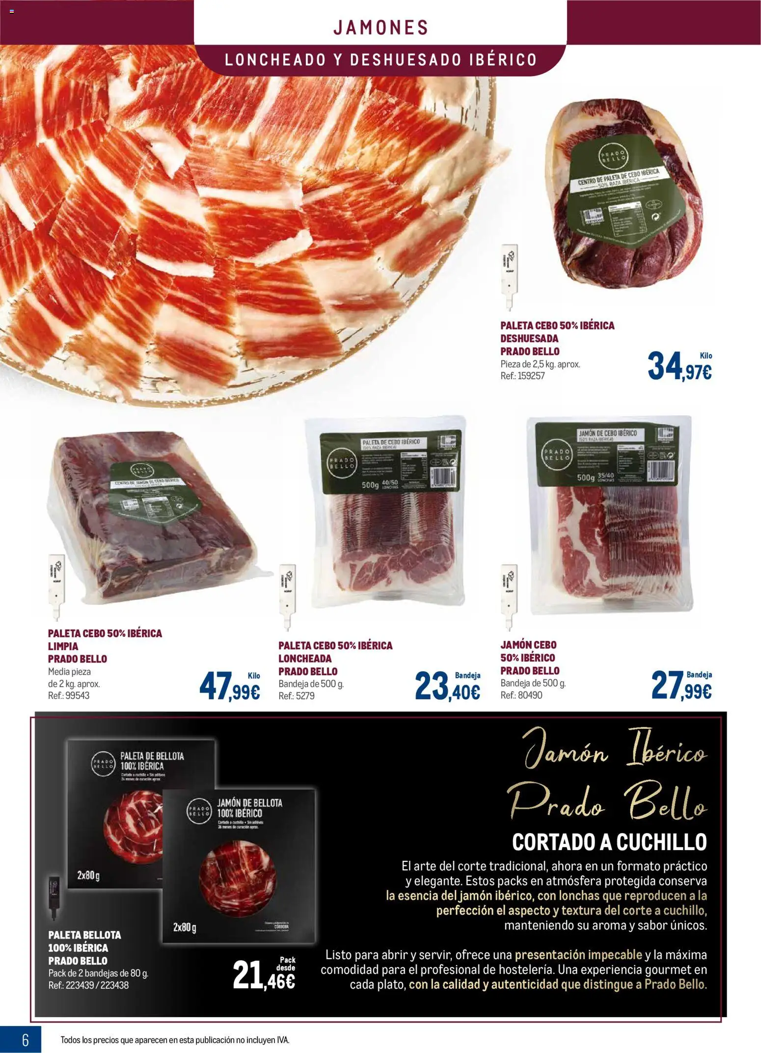 Makro - Charcuteria Centro │ válido desde el 01.12.2025 | Página: 6 | Productos: Jamón ibérico, Jamón, Bandeja, Loncheado