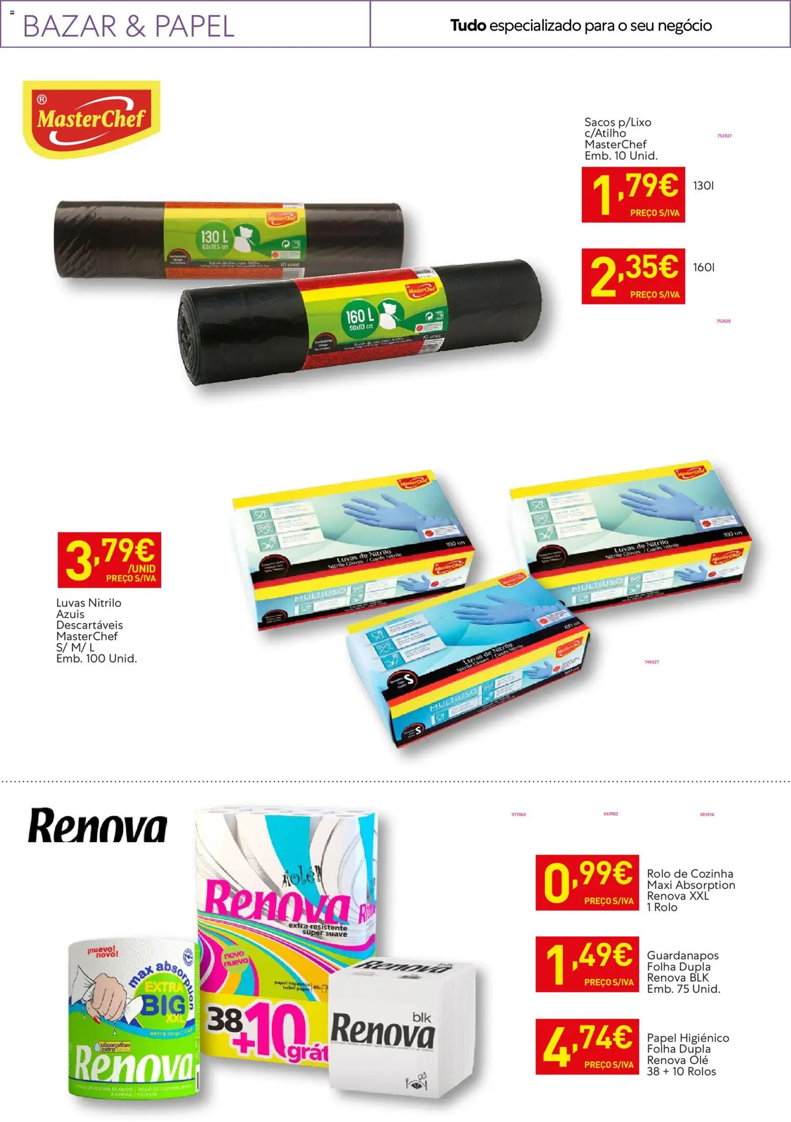 Recheio folheto │ válido de 20.01.2026 | Página: 27 | Produtos: Luvas, Papel higiénico, Guardanapos