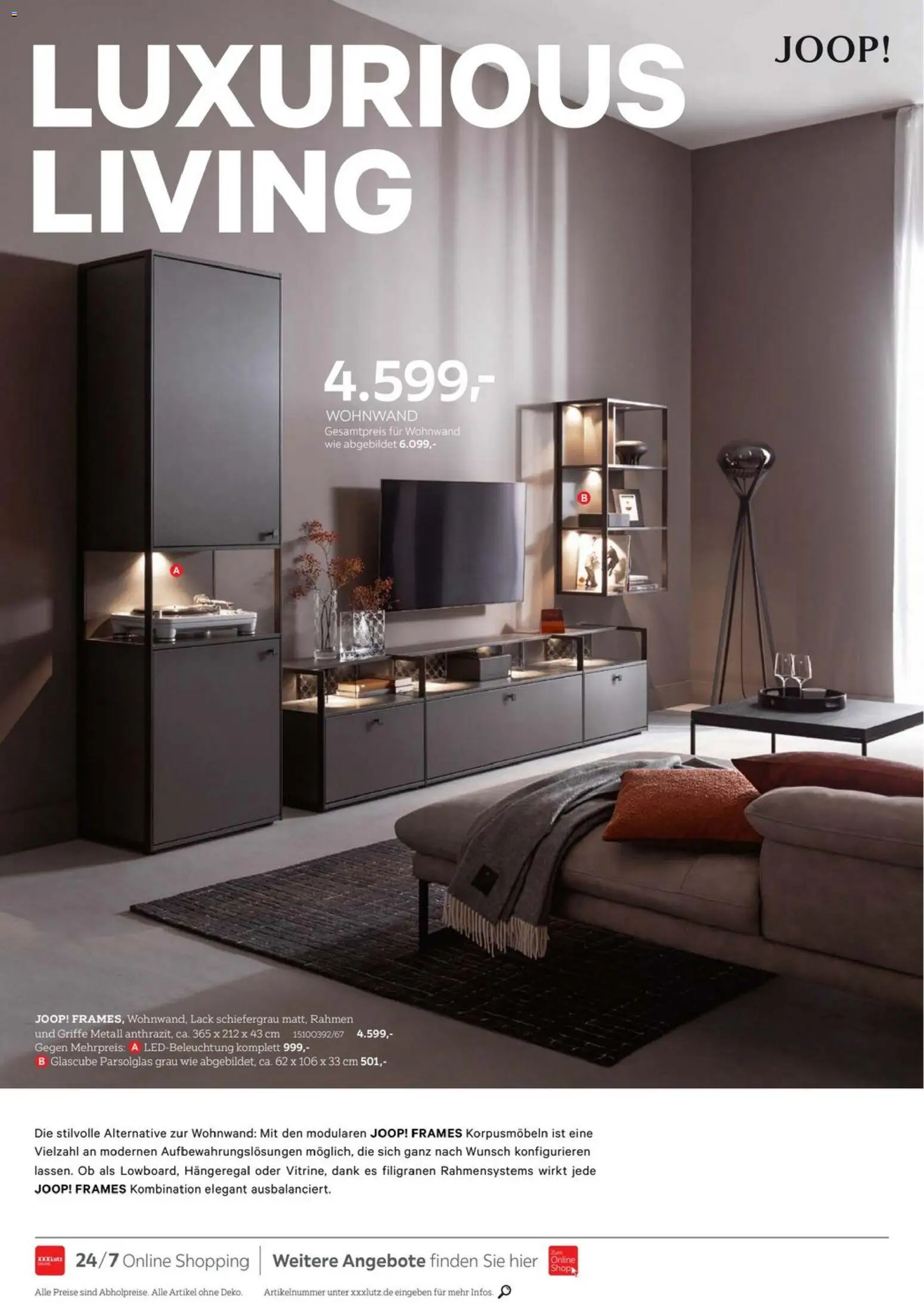 XXXL Lutz Home Collections Joop – gültig ab 30.11.2025 | Seite: 2 | Produkte: Wohnwand
