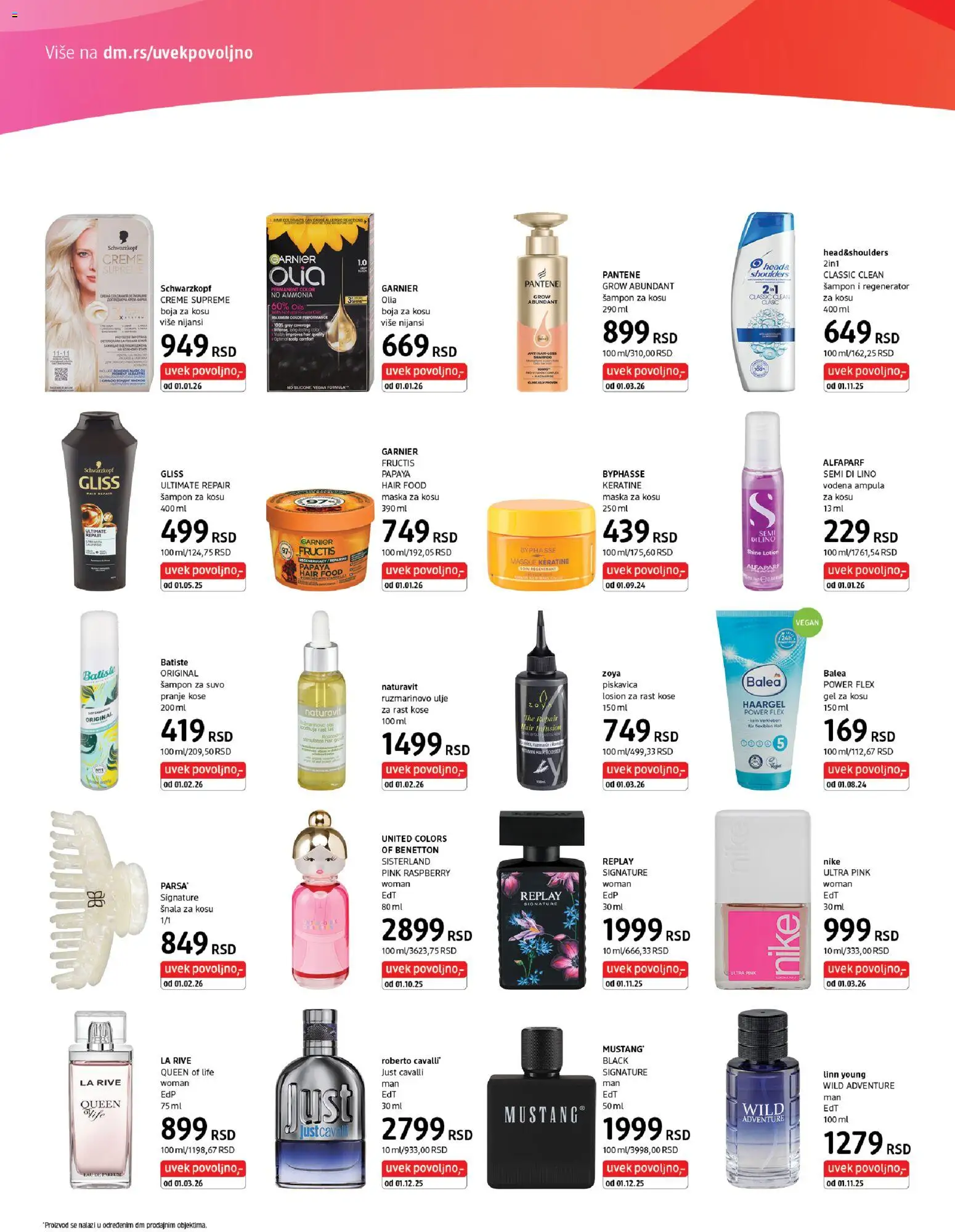 DM Drogerie katalog - važi od 16.03.2026 | Strana: 2 | Proizvode: Garnier, Šampon, Maska, Ulje
