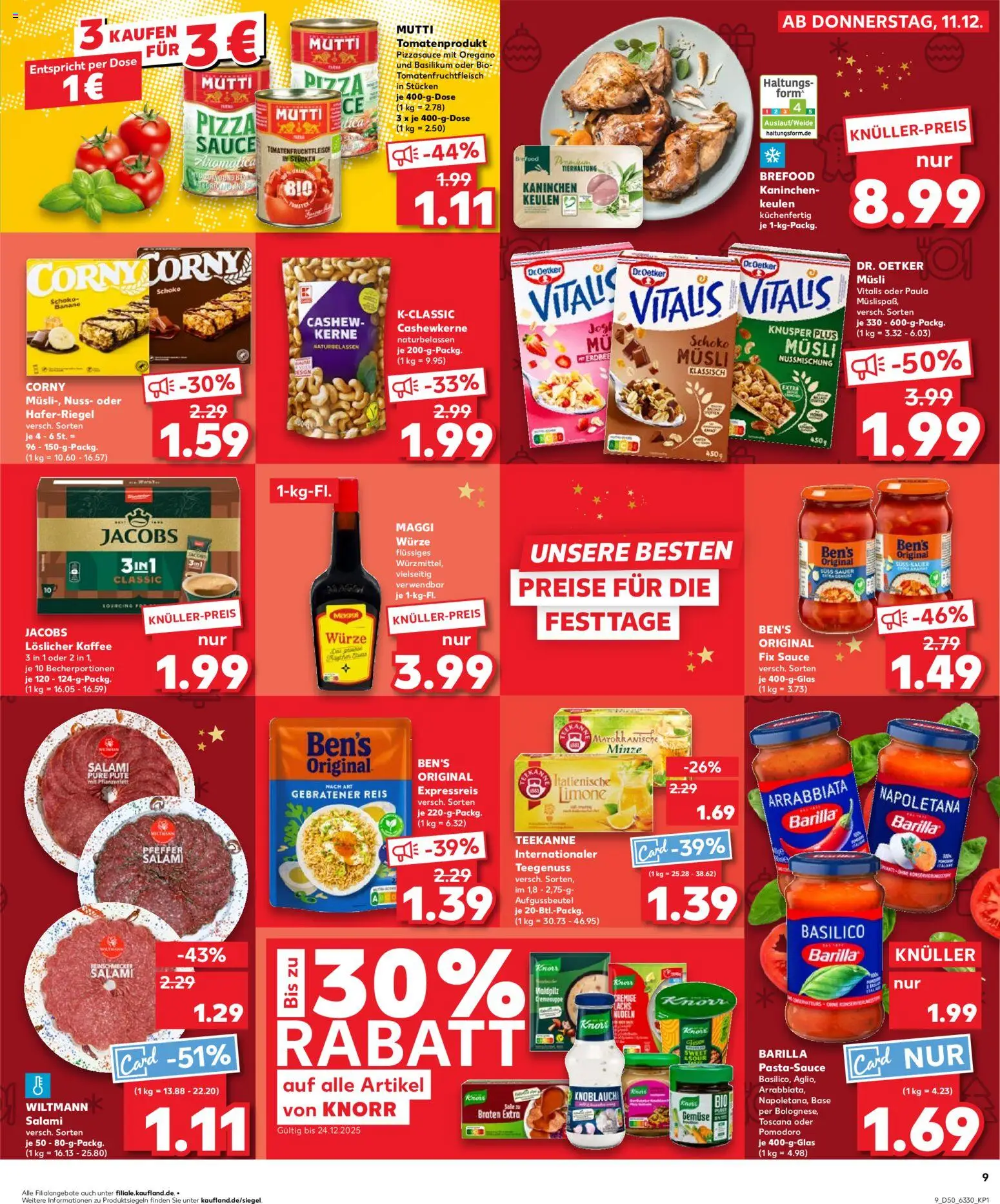Kaufland prospekt Hamburg	 – gültig ab 14.12.2025 | Seite: 9 | Produkte: Pute, Maggi, Lachs, Reis