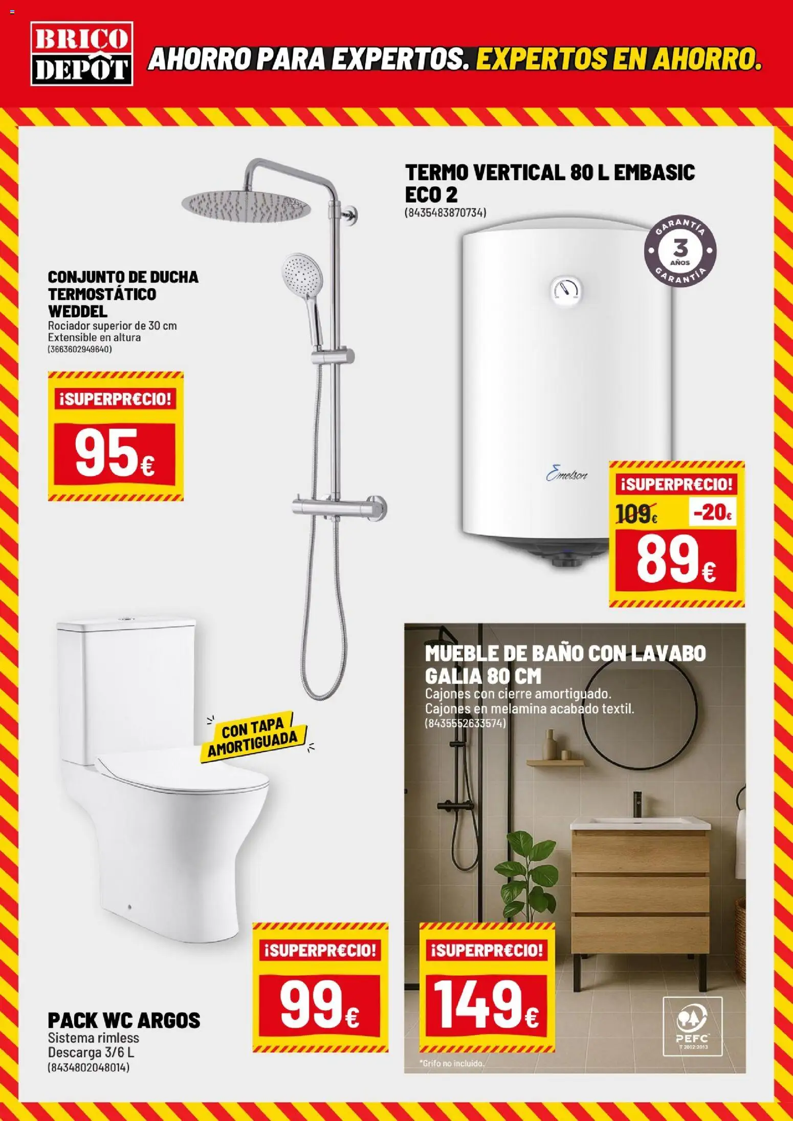 Brico Depôt folleto │ válido desde el 30.01.2026 | Página: 4 | Productos: Lavabo, Baño, Ducha