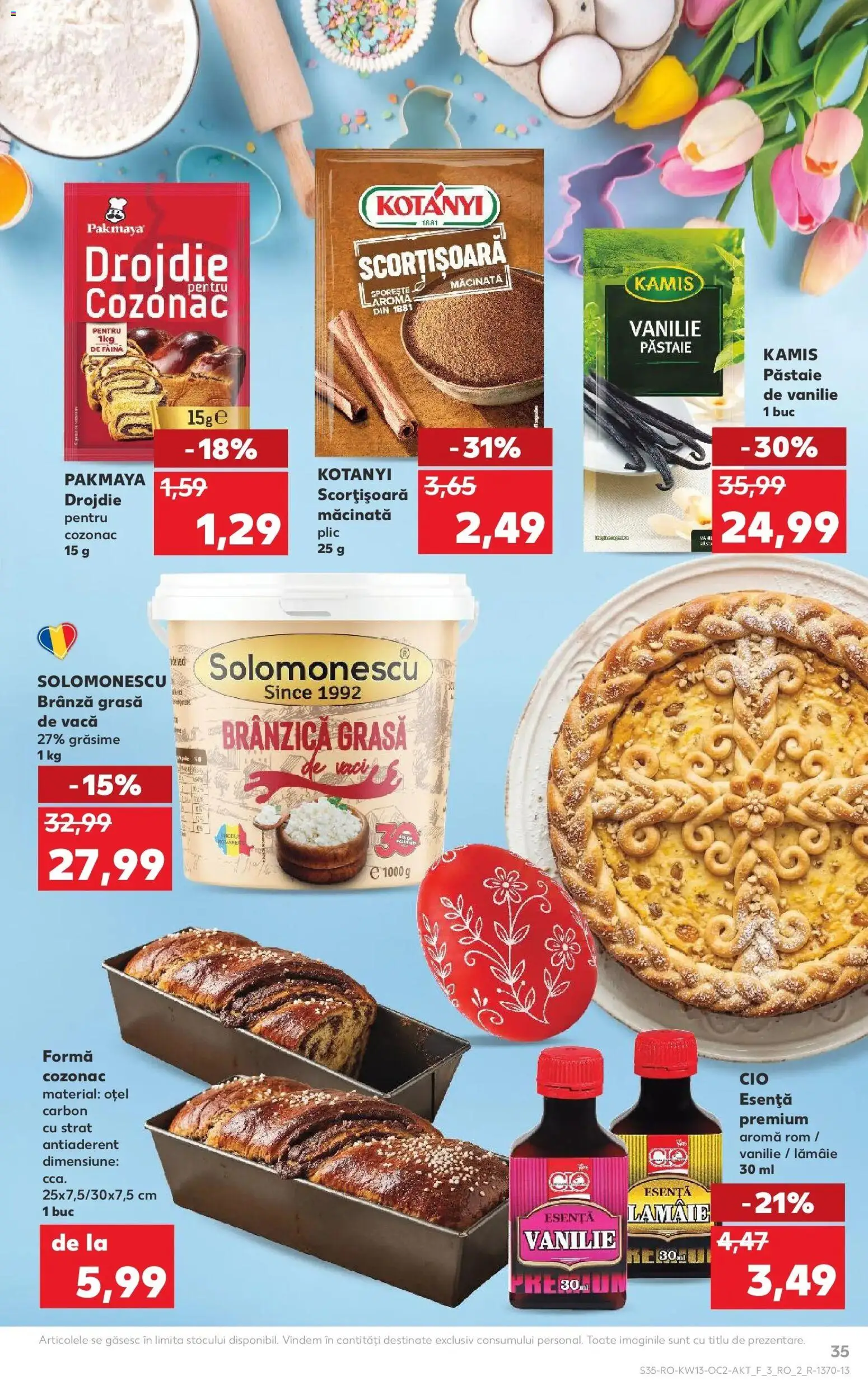 Noul catalog Kaufland – valabil de la 25.03.2026 | Pagină: 35 | Produse: Brânză, Făină, Rom, Lămâie
