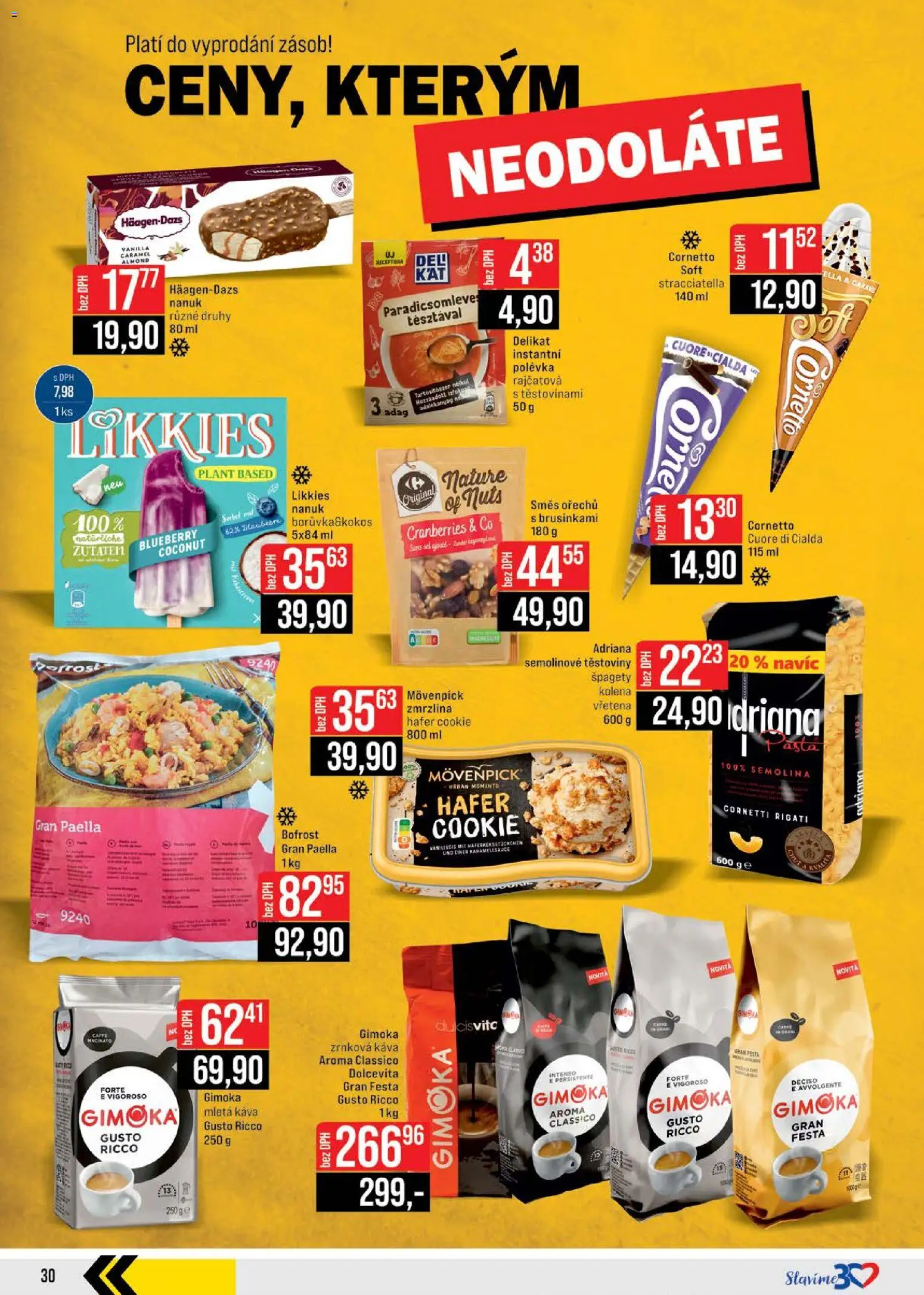 Jip leták - Cash & Carry od 12.11.2025 | Strana: 30 | Produkty: Káva, Těstoviny, Zrnková káva, Semolina