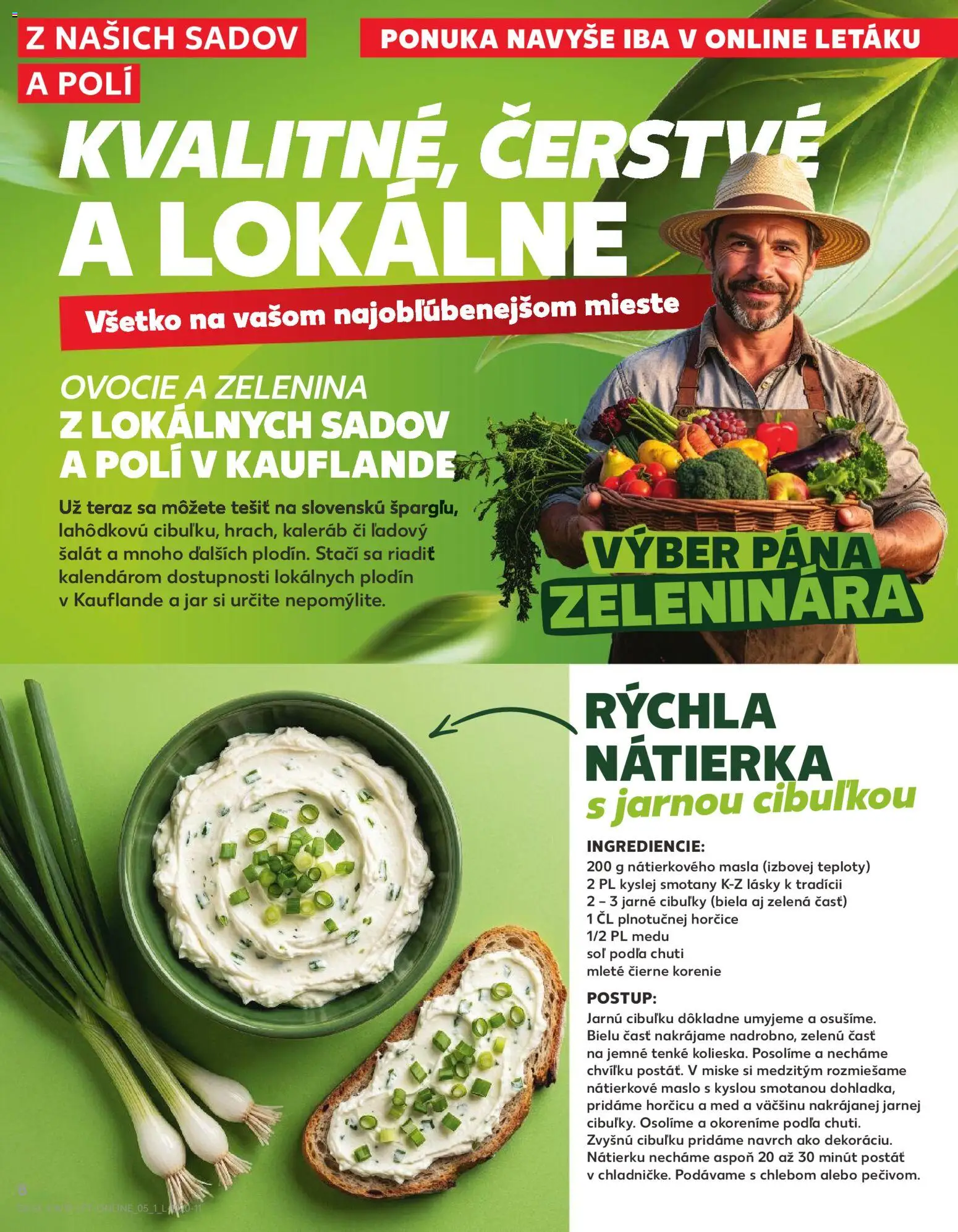 Nové Kaufland akcie – leták je platný od 23.04.2026 | Strana: 8 | Produkty: Maslo, Čierne korenie, Šalát, Ovocie