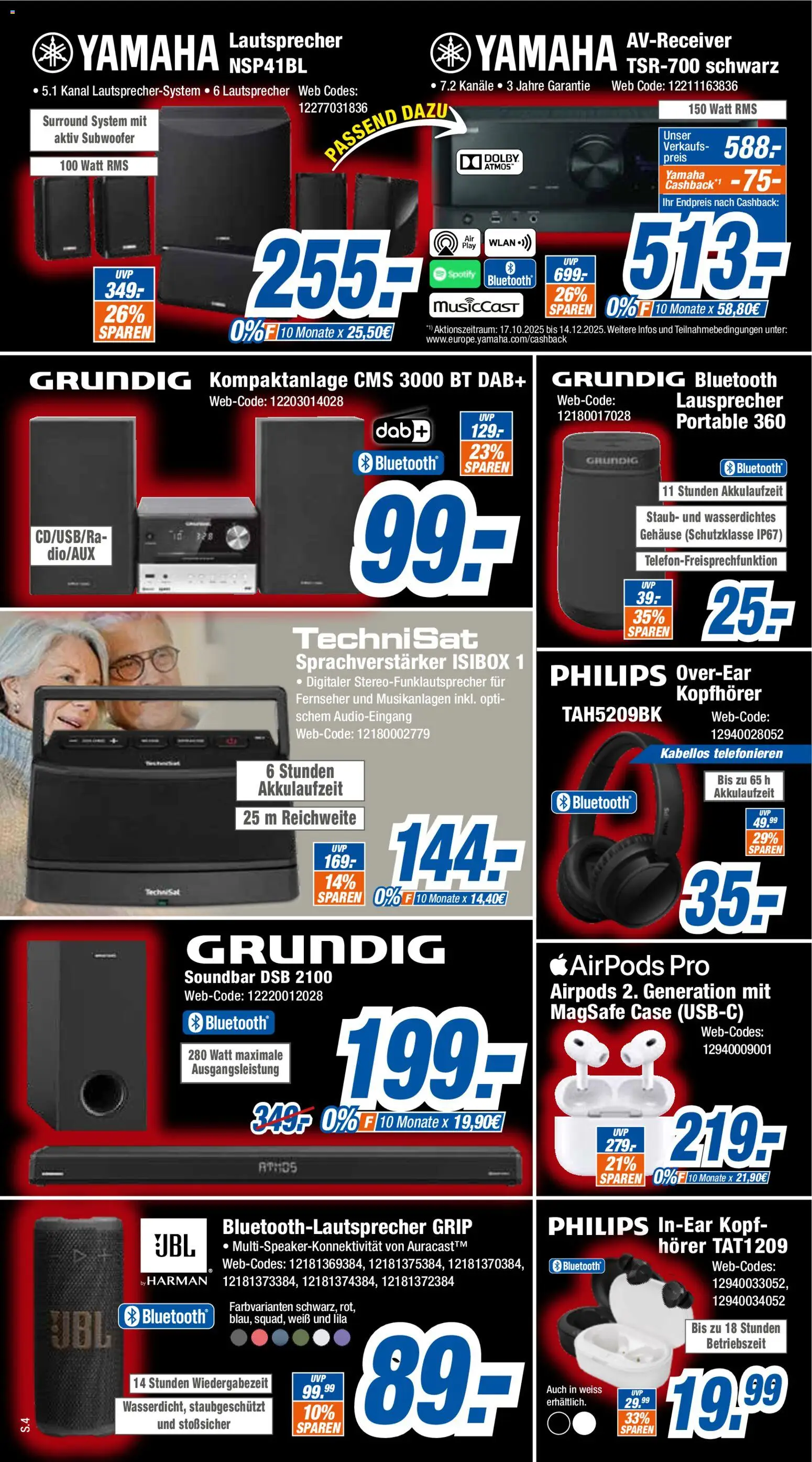 Expert - Black Friday – gültig ab 10.11.2025 | Seite: 4 | Produkte: Philips, Lautsprecher, Airpods, Kopfhörer