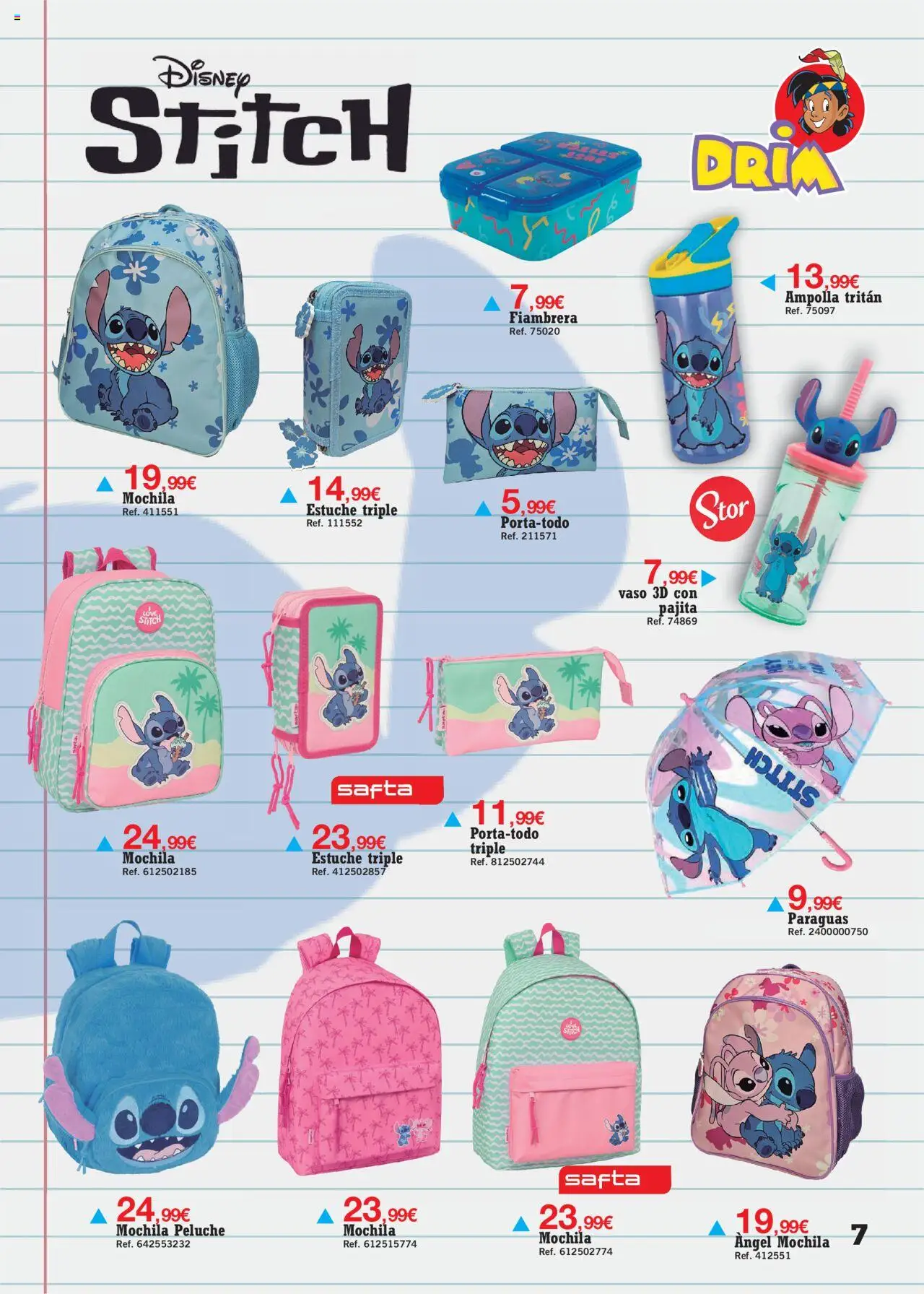 Drim folleto │ válido desde el 11.08.2025 | Página: 7 | Productos: Fiambrera, Mochila