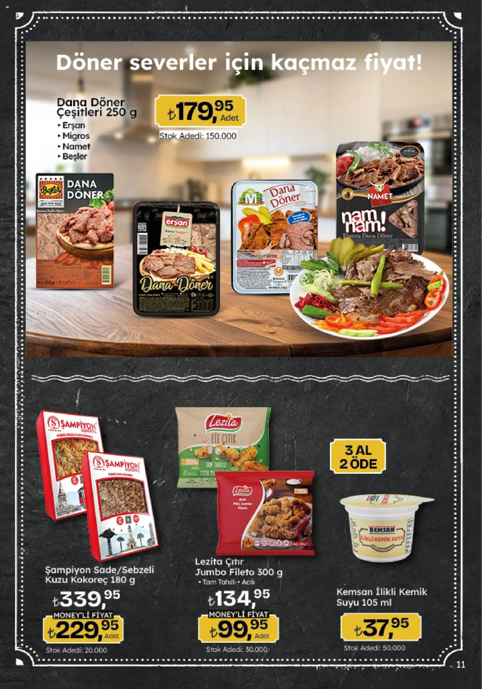 Migros Katalog - Migroskop - 26.03.2026 tarihinden itibaren geçerlidir | Sayfa: 11 | Ürünler: Kemik suyu, Döner