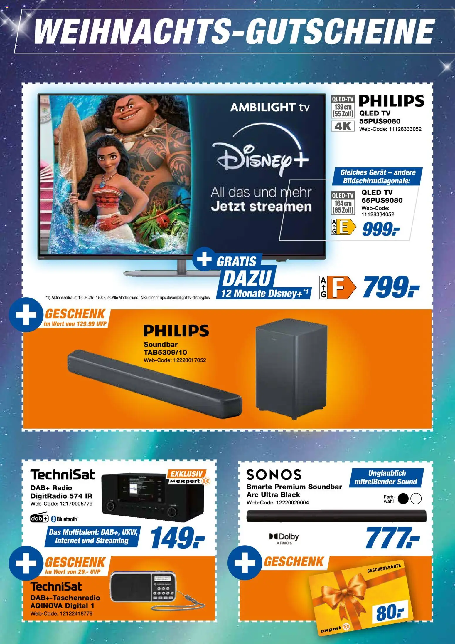 Expert  Aktuelle Beilage – gültig ab 05.12.2025 | Seite: 14 | Produkte: Philips, Soundbar, TV, Radio