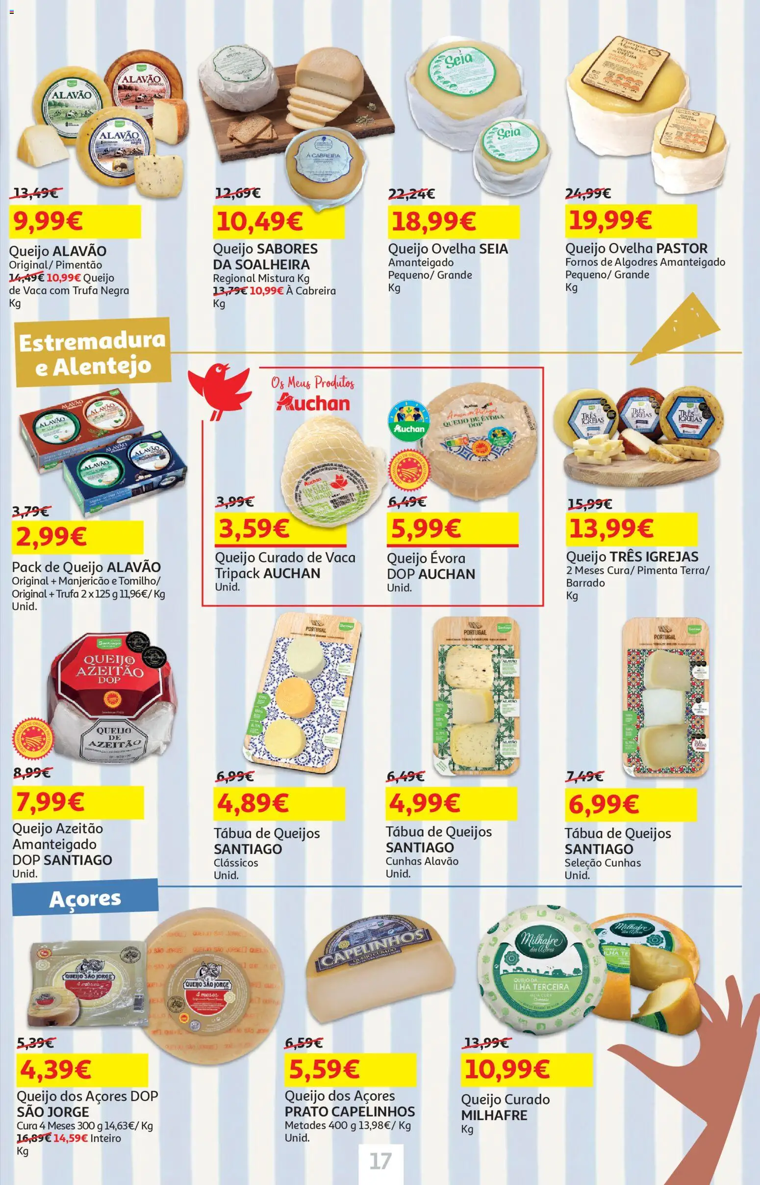 Auchan - Preços Redondos - Pet │ válido de 27.01.2026 | Página: 17 | Produtos: Tábua, Pimenta, Pimentão, Queijo