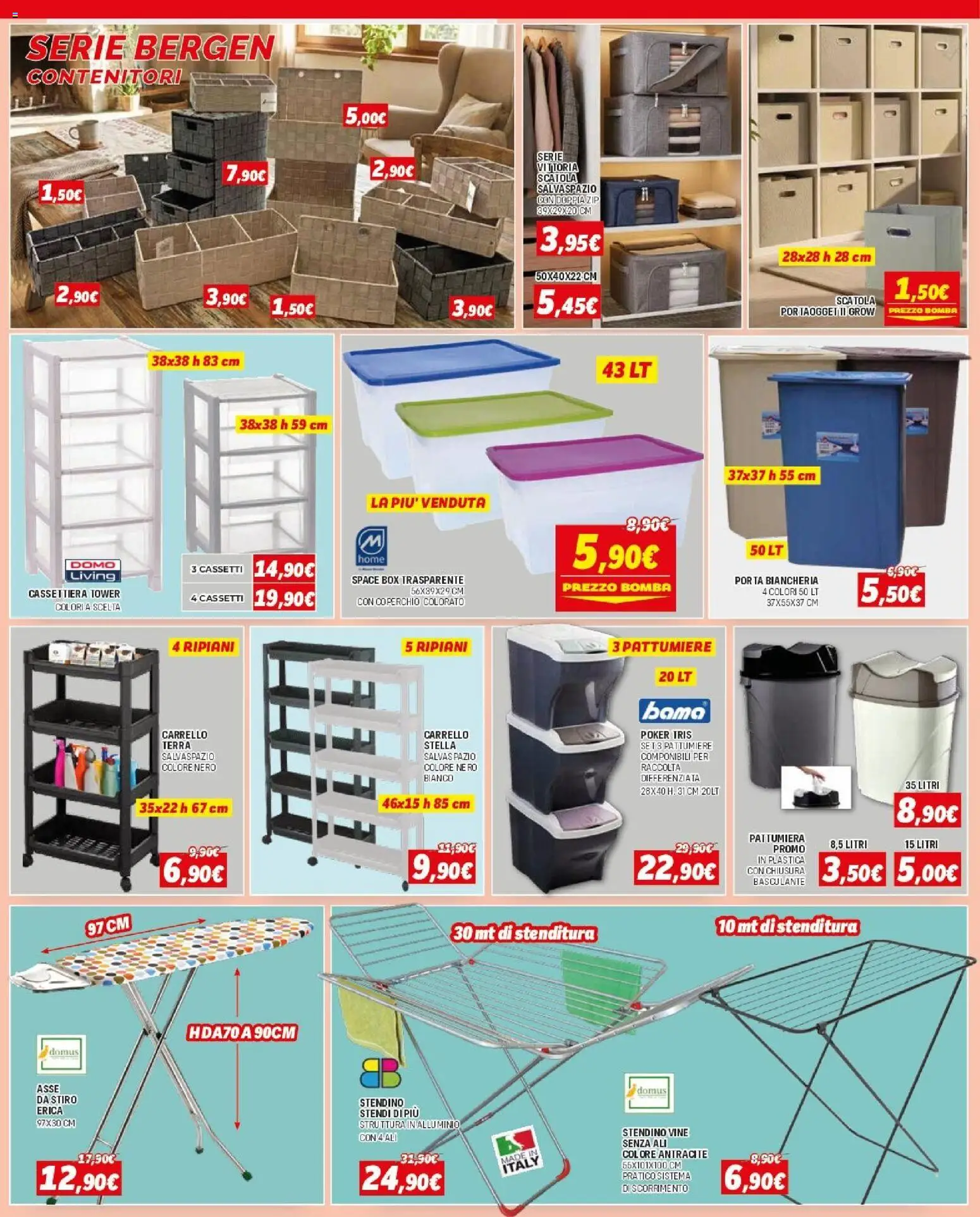 Volantino Orizzonte del 15.01.2026 | Pagina: 5 | Prodotti: Stendino, Cassettiera, Scatola, Terra