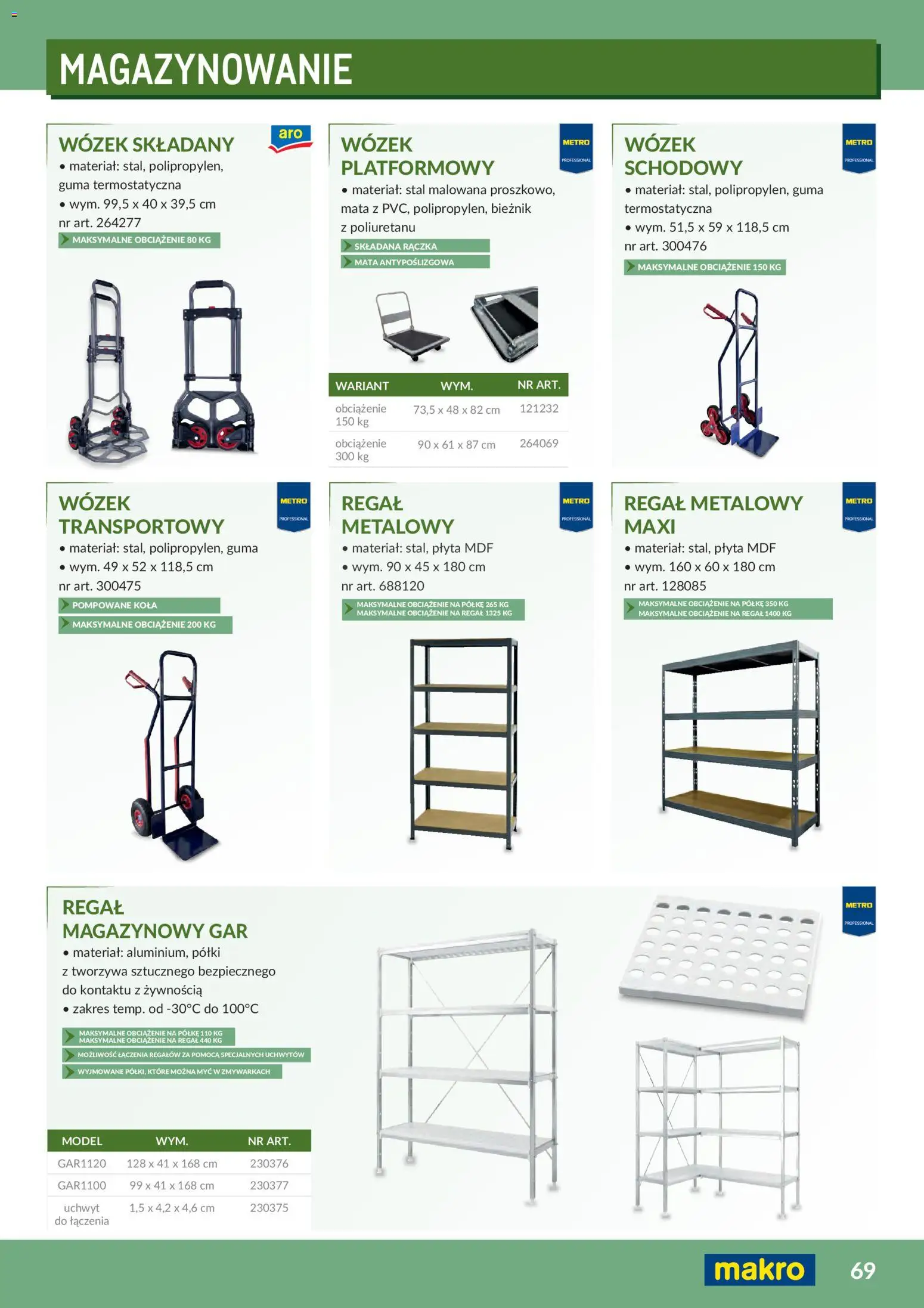 Makro Gazetka - Profesjonalna Gastronomia od 01.02.2026 | Strona: 69 | Produkty: Regał metalowy, Regał