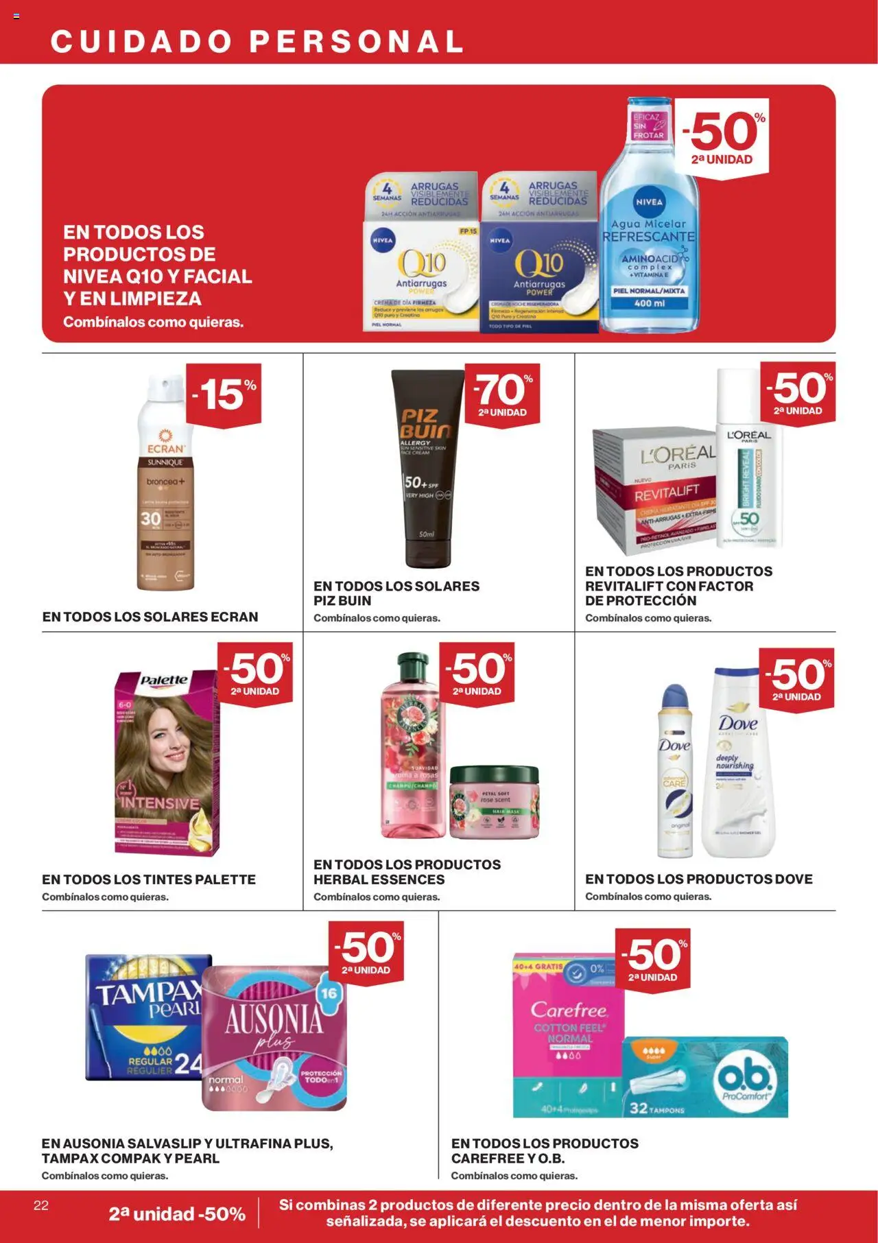 Supercor Canarias │ válido desde el 14.08.2025 | Página: 22 | Productos: Agua micelar, Crema, Crema hidratante, Crema de día